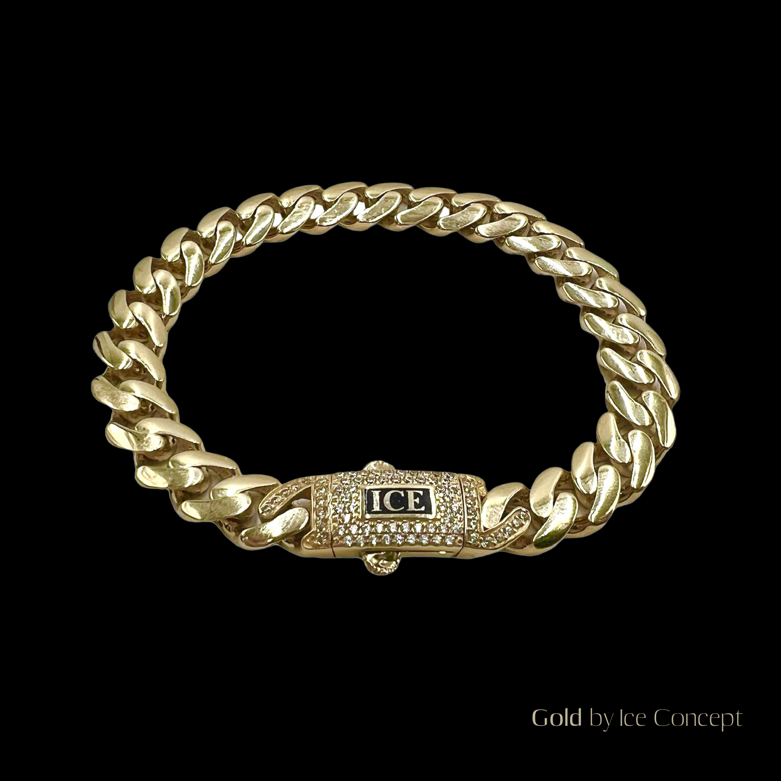 Brățară Cuban 10mm AUR