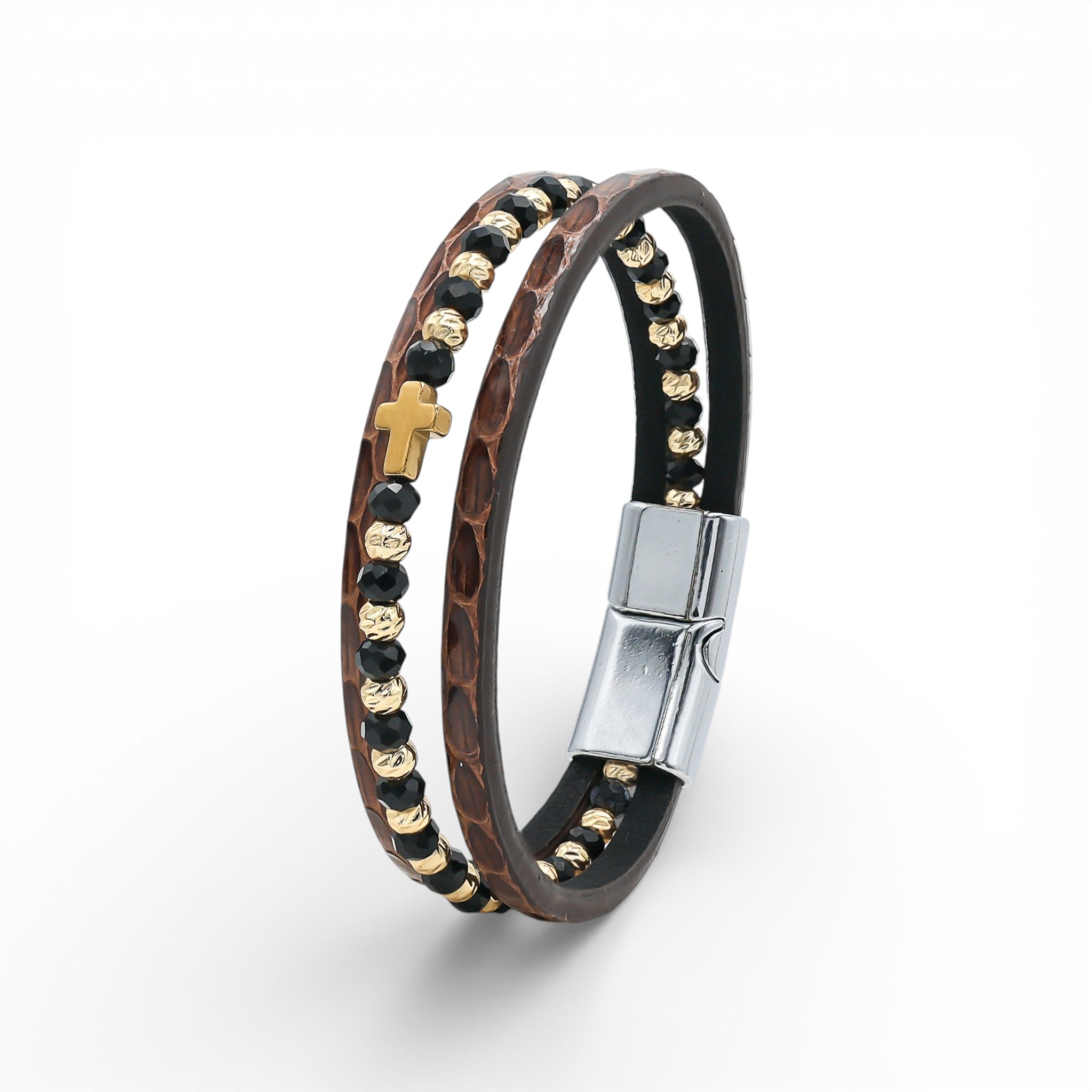Brățară Crux cu Piele de Piton