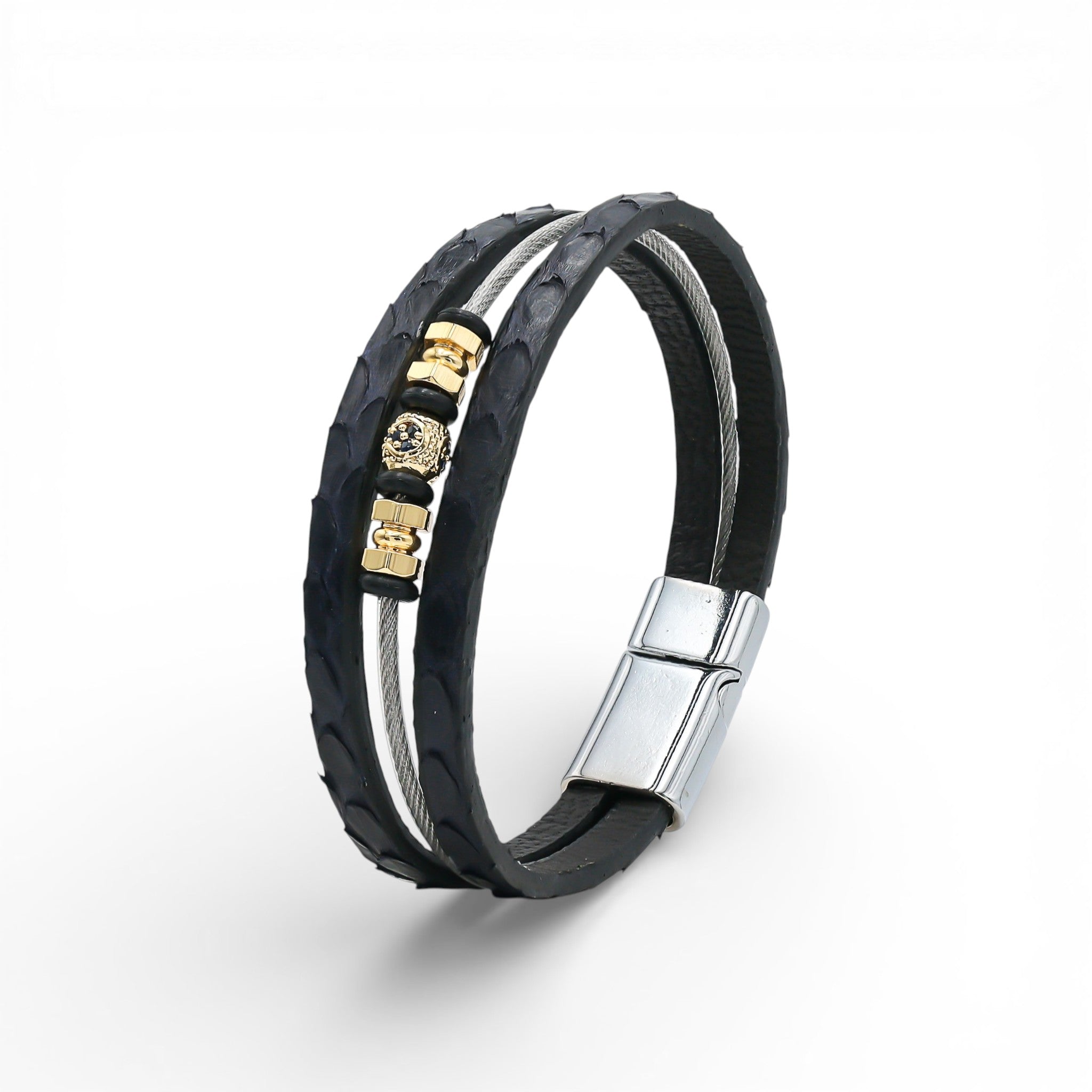 Brățară Myst cu Piele de Piton