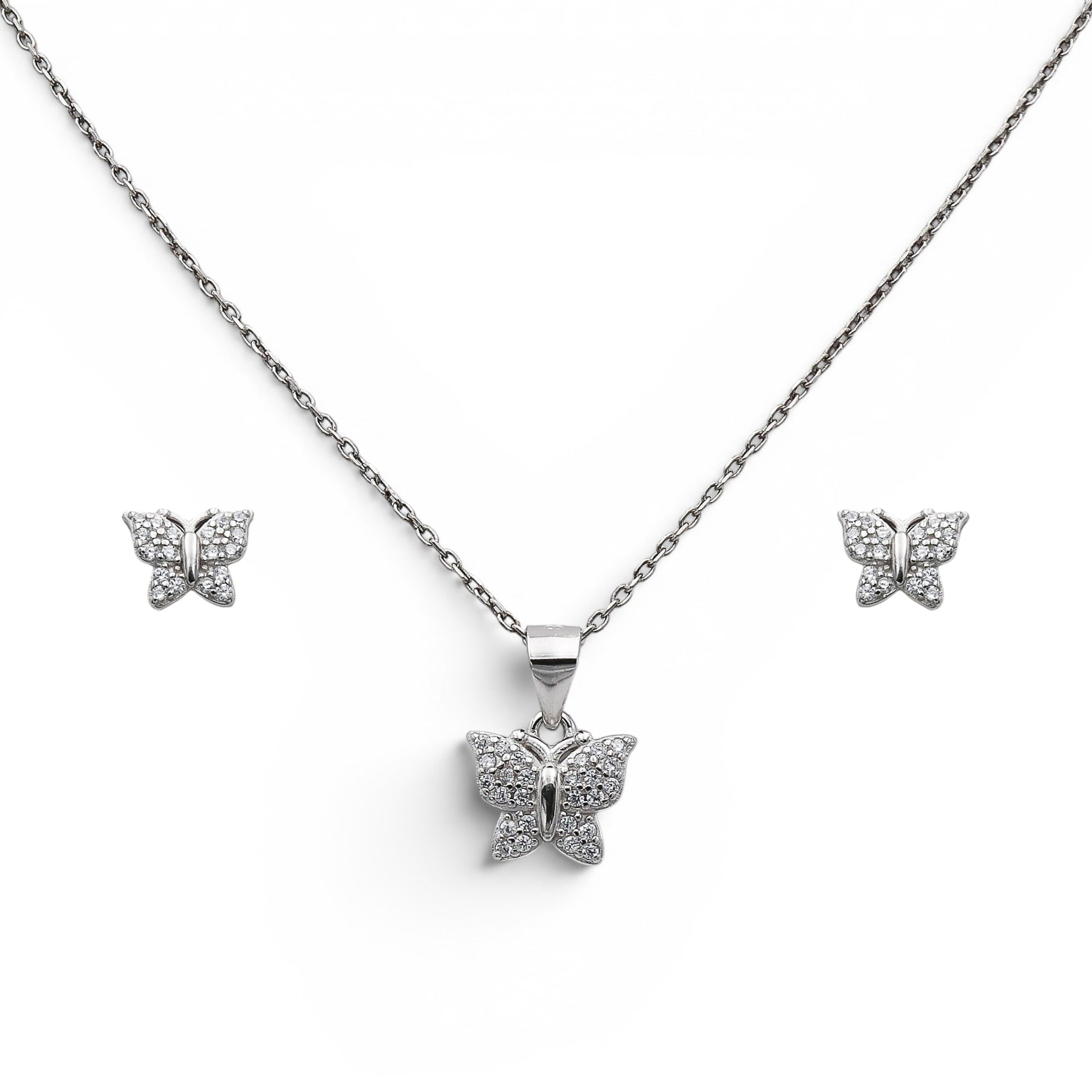 Set Argint Butterfly Grace