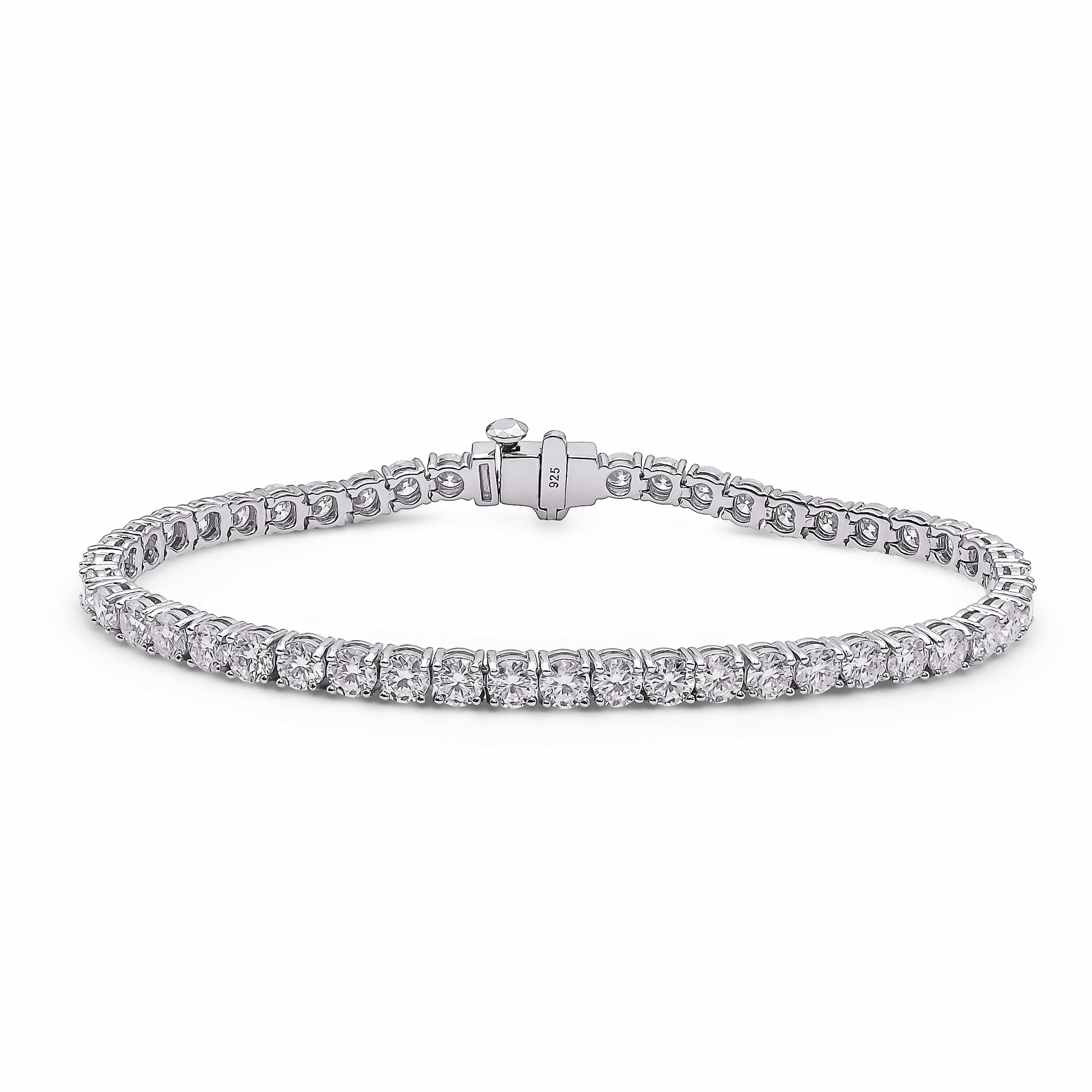 Brățara Tennis 3.5mm Moissanite Argint