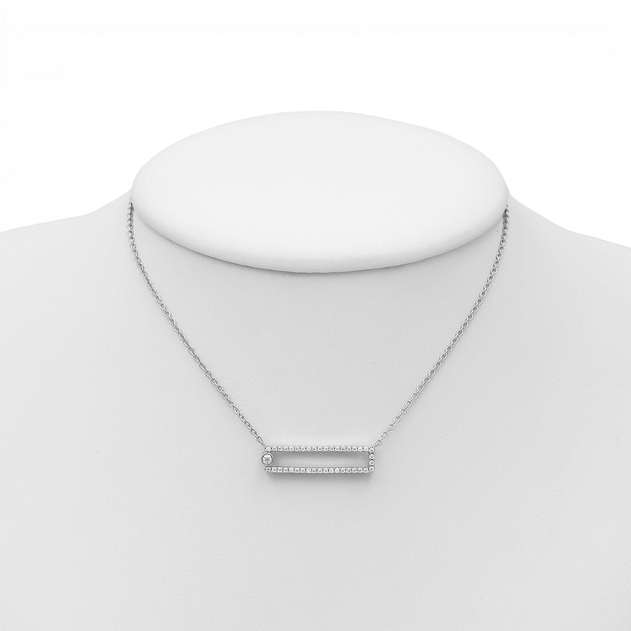 Colier Moissanite Argint