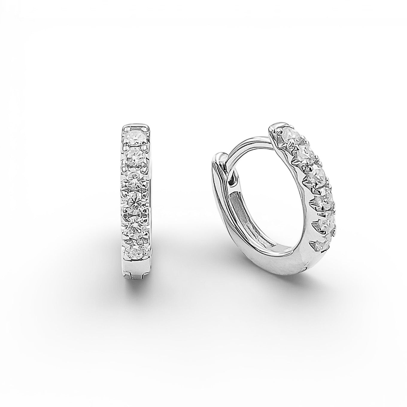 Cercei Moissanite Argint