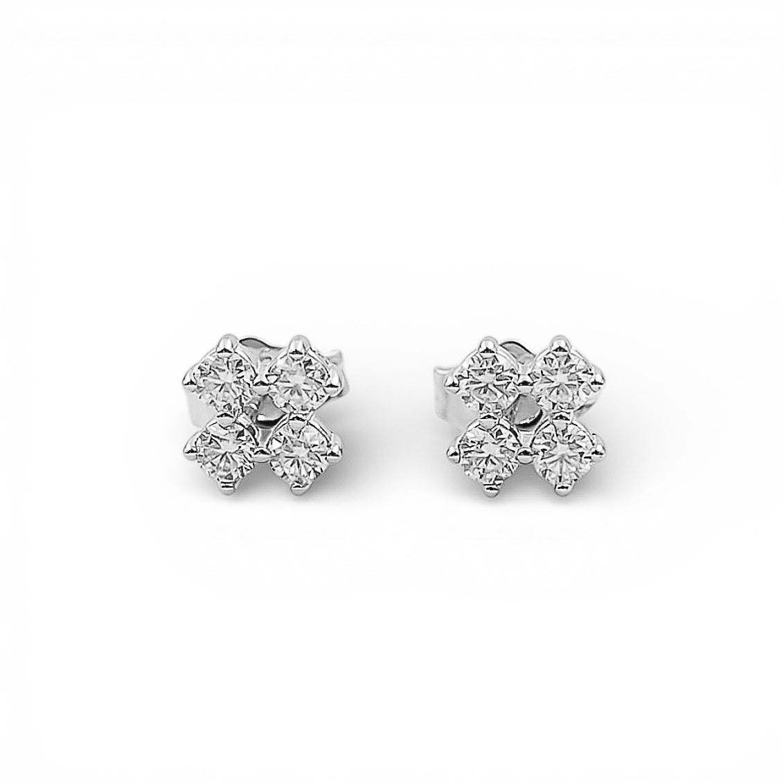 Cercei Moissanite Argint