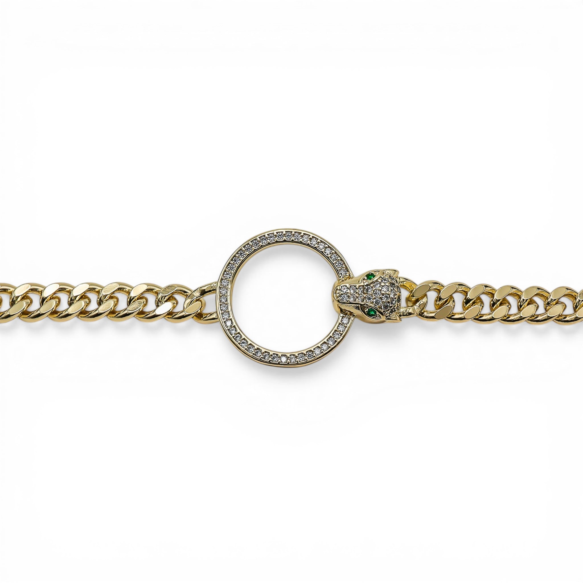 Brățară The Snake Gold Placată cu Aur