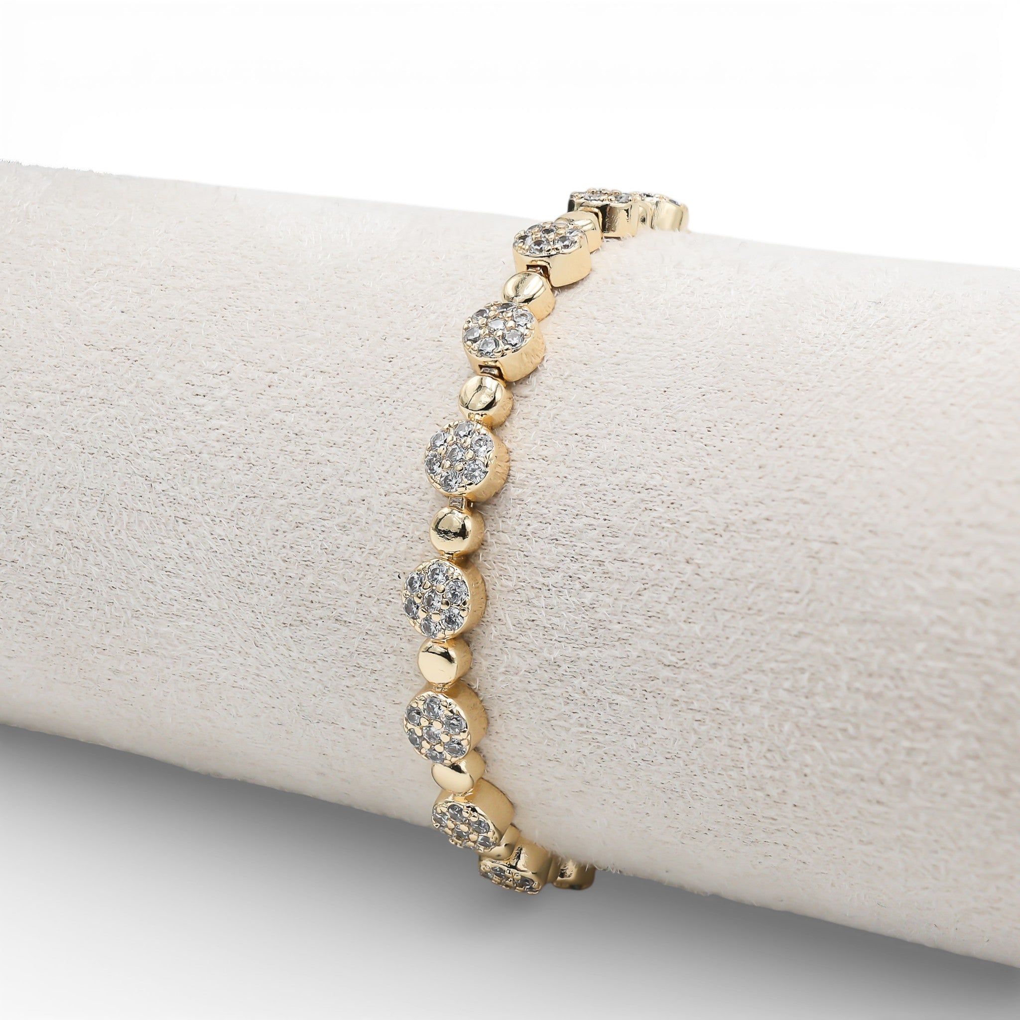 Brățară Tennis The Pills Gold Placată cu Aur