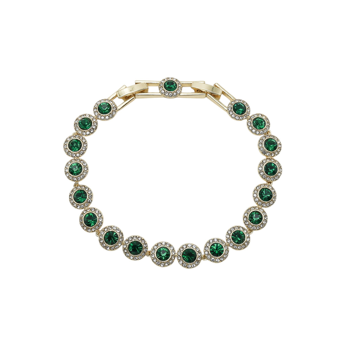 Bratara Angel Gold Green Placată cu Aur Galben
