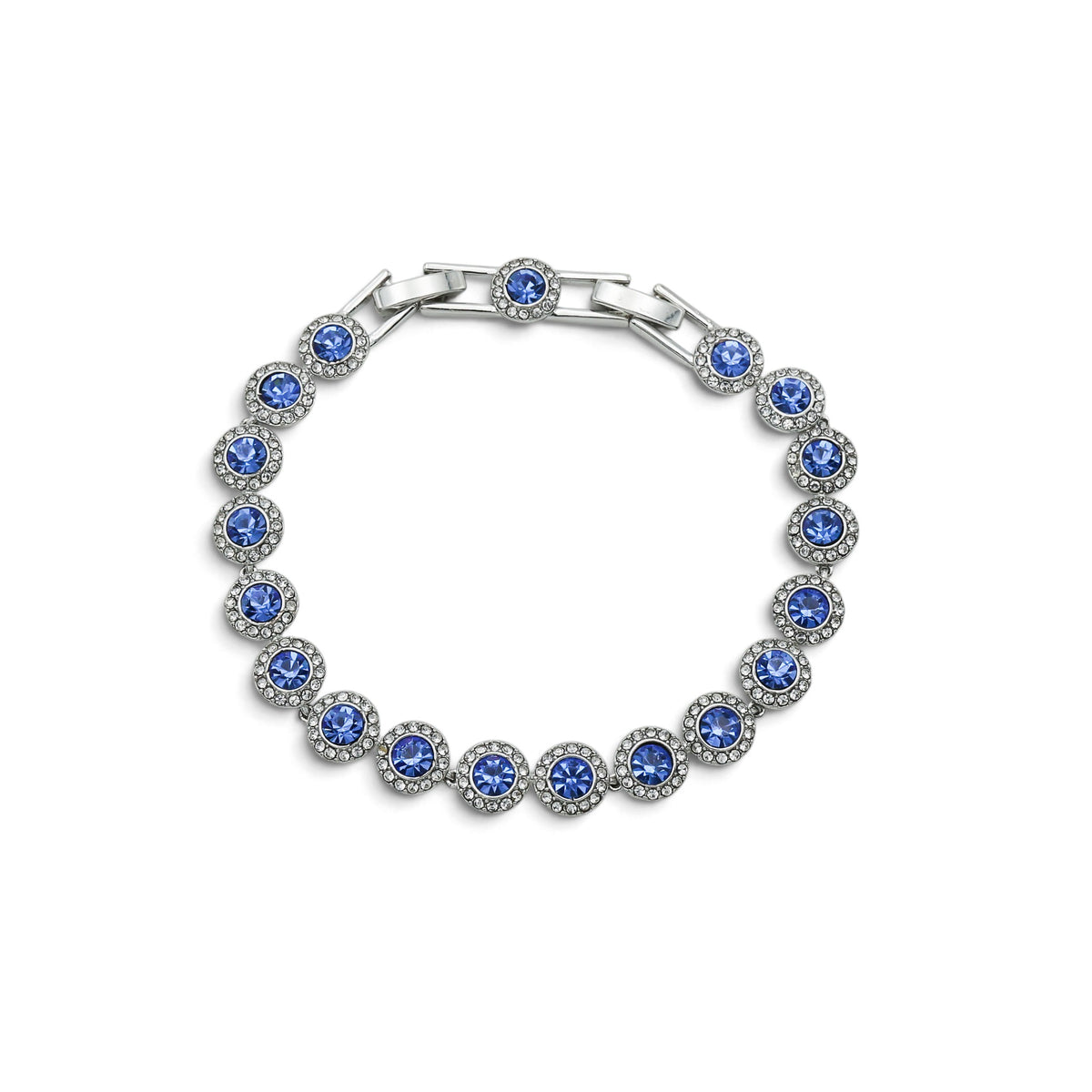Bratara Angel Blue Placată cu Aur Alb