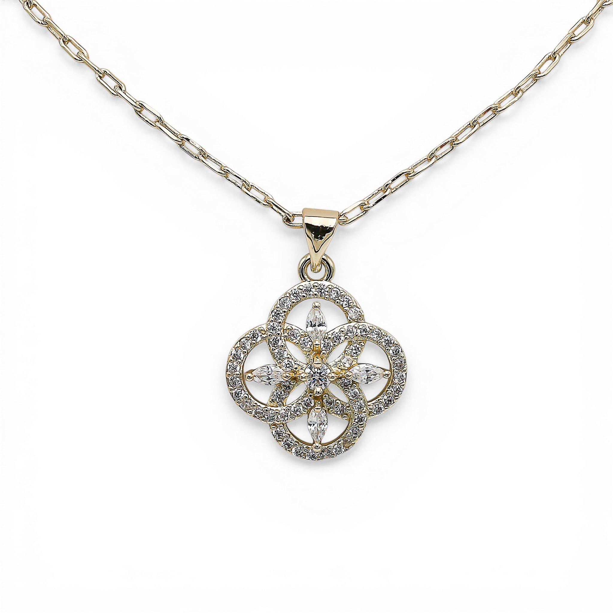 Colier Trefle Placat cu Aur