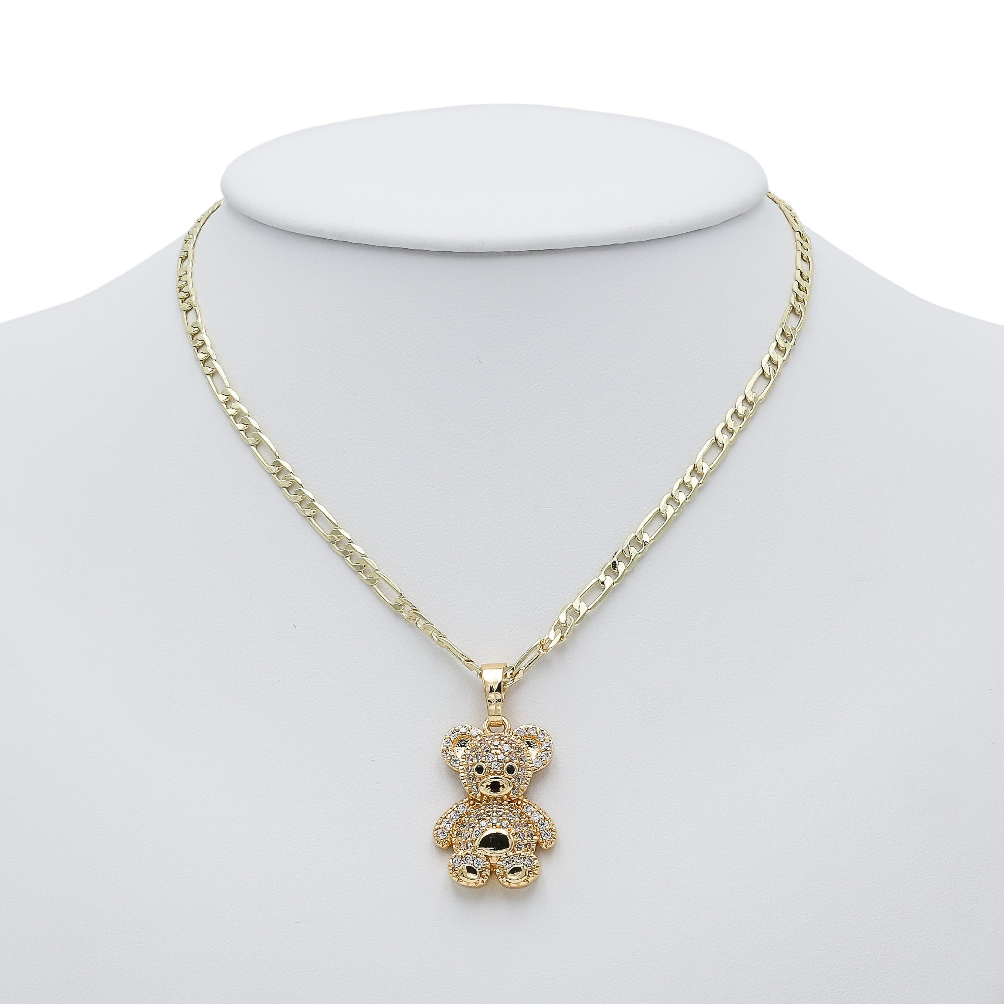 Colier Crystal Teddy Gold