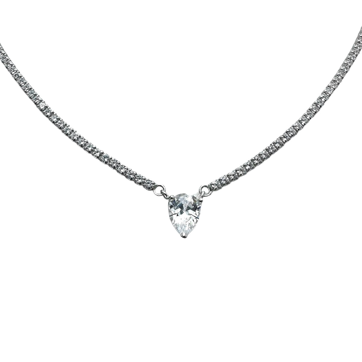 Colier Tennis Tears Argint