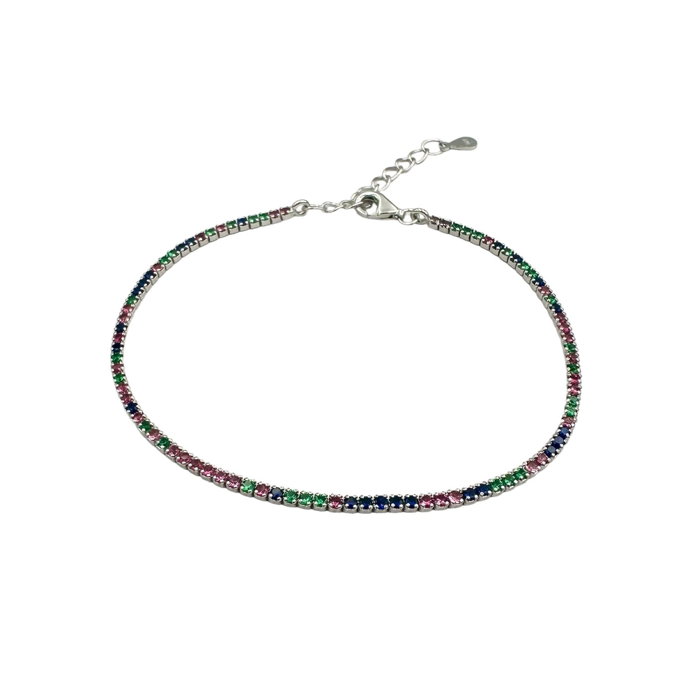 Brățară Tennis 1.5mm Multicolor2 Argint