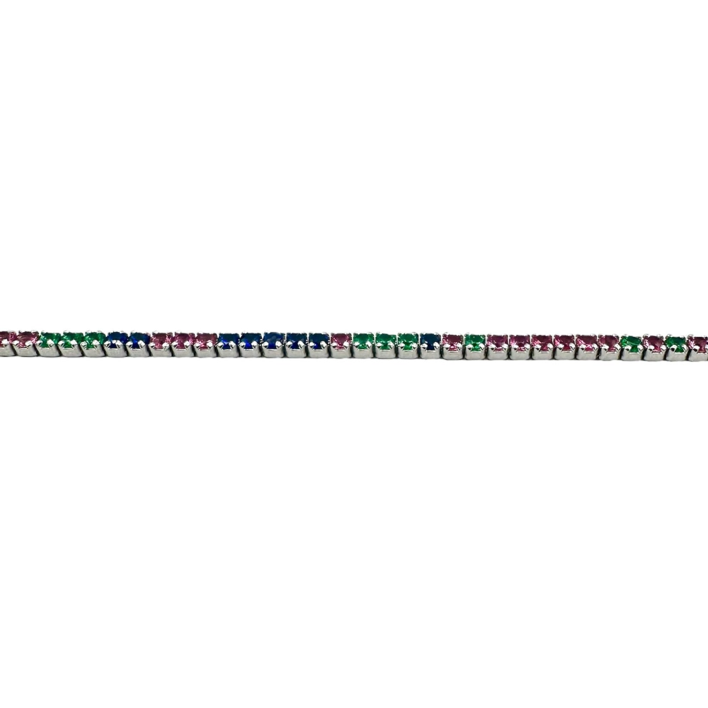 Brățară Tennis 1.5mm Multicolor2 Argint