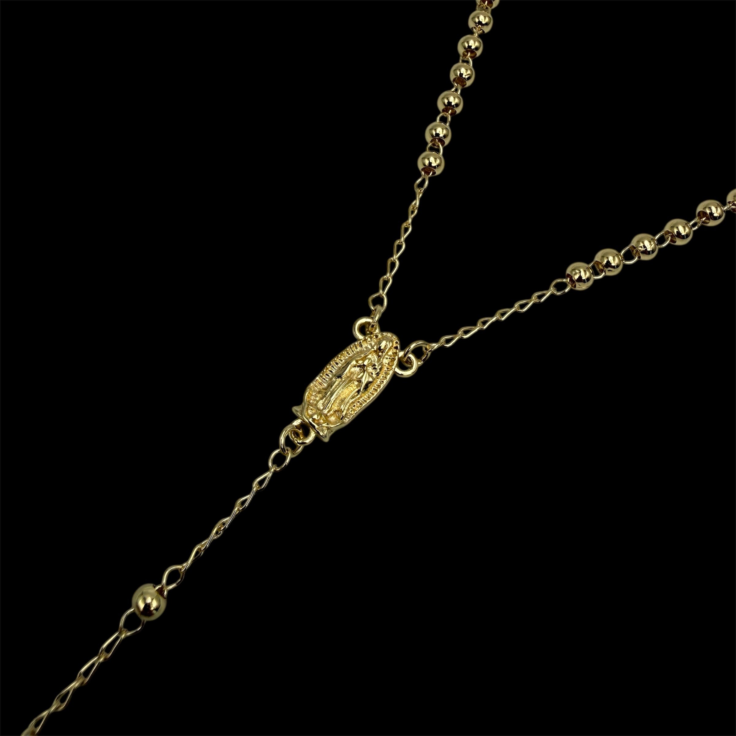 Colier Rozariu God 2 Placat cu Aur