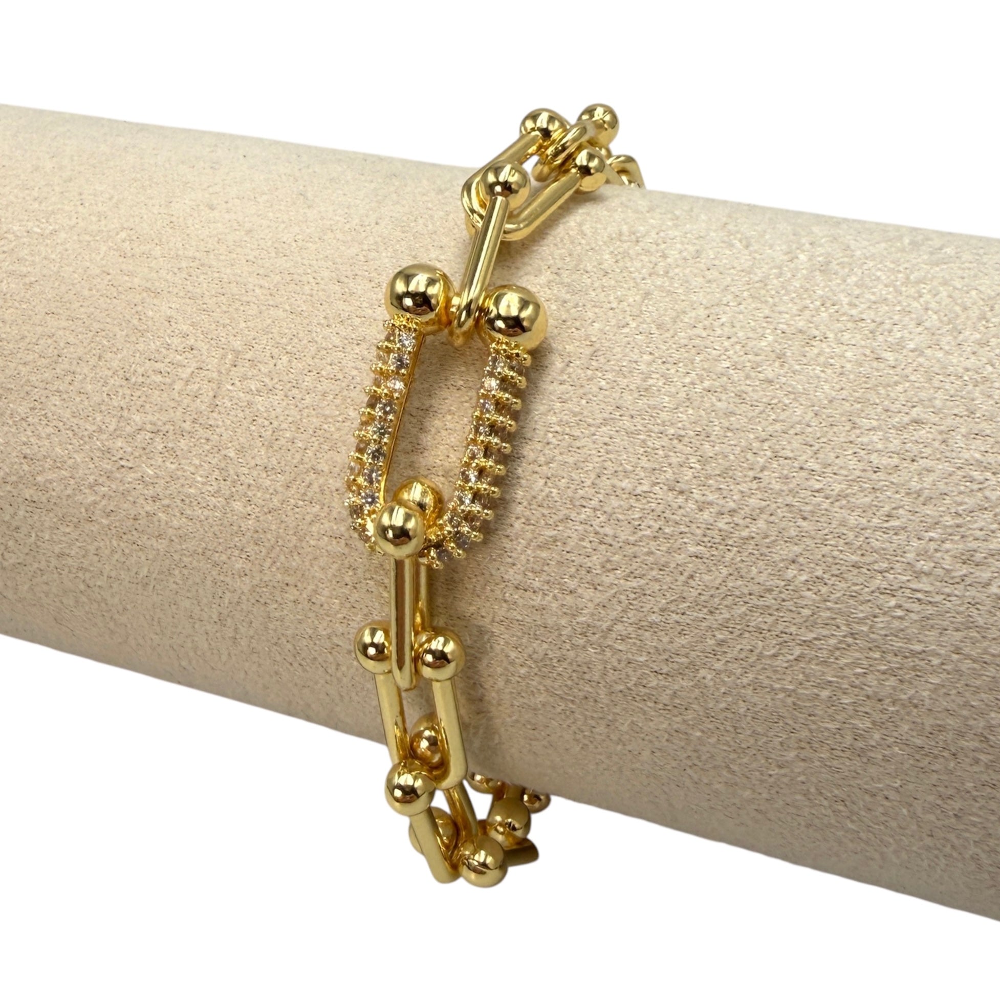 Brățară Stephany 2 Placată cu Aur