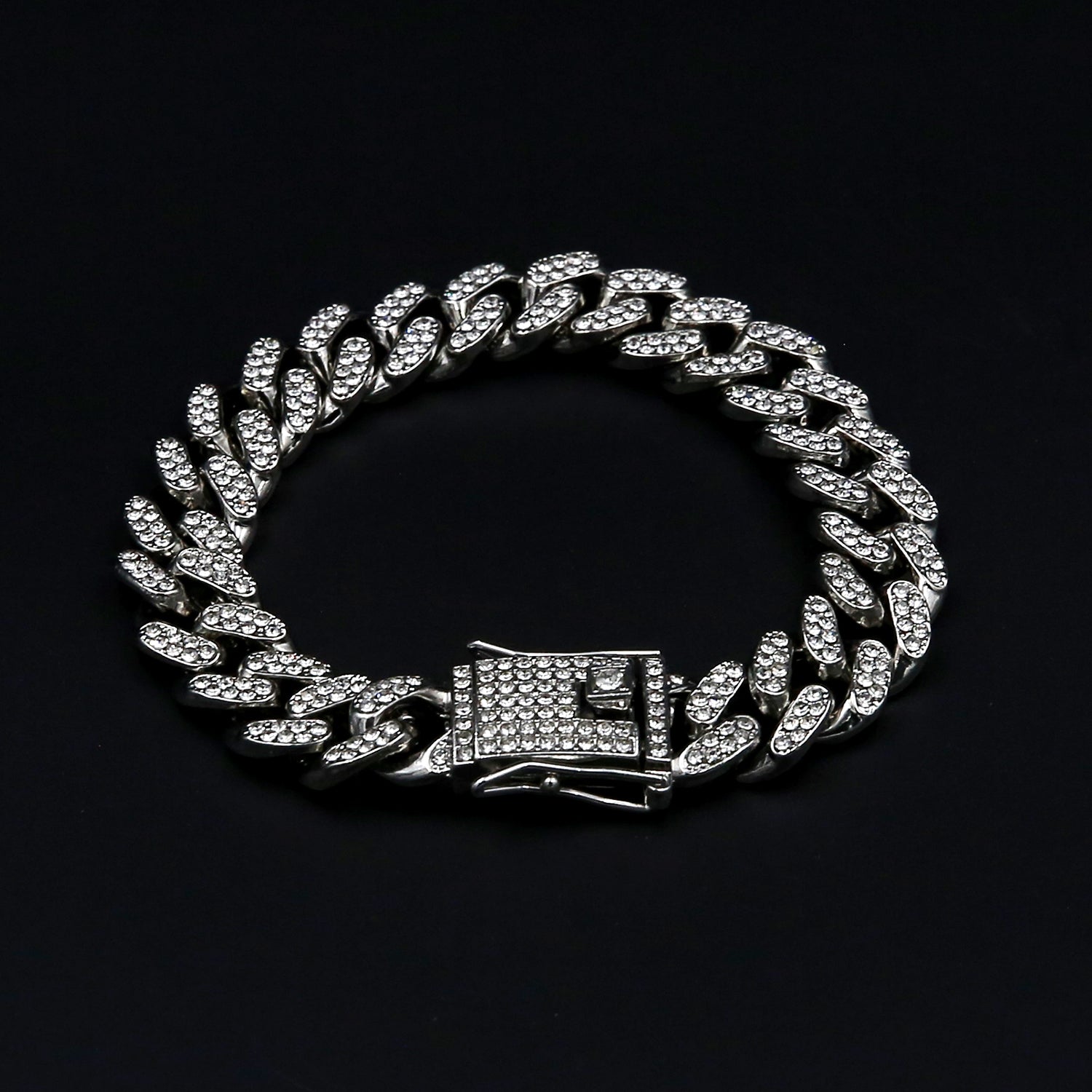 Brățară Cuban SILVER 15mm