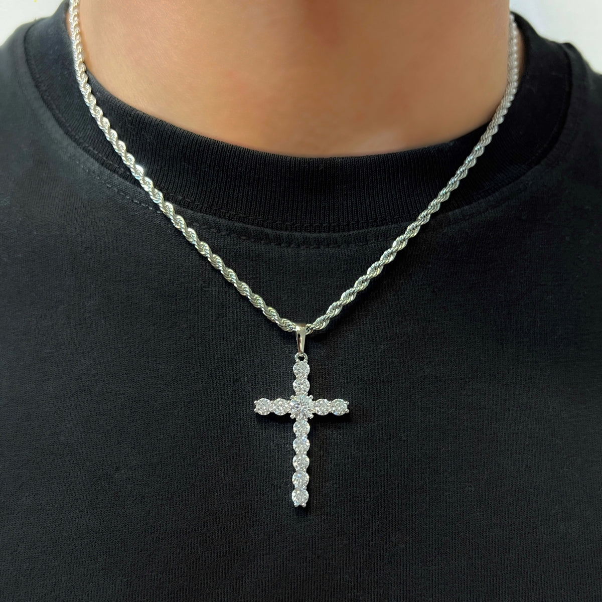 Colier Cross Inox