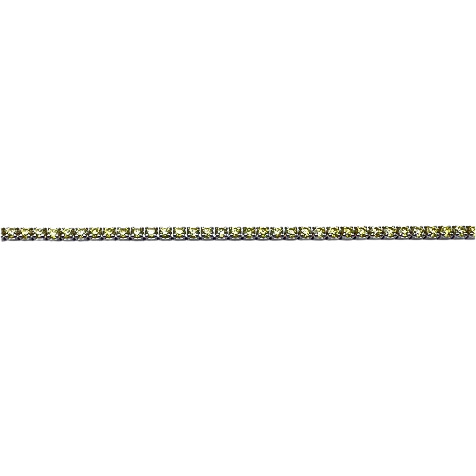 Brățară Tennis Yellow 1.5mm Argint