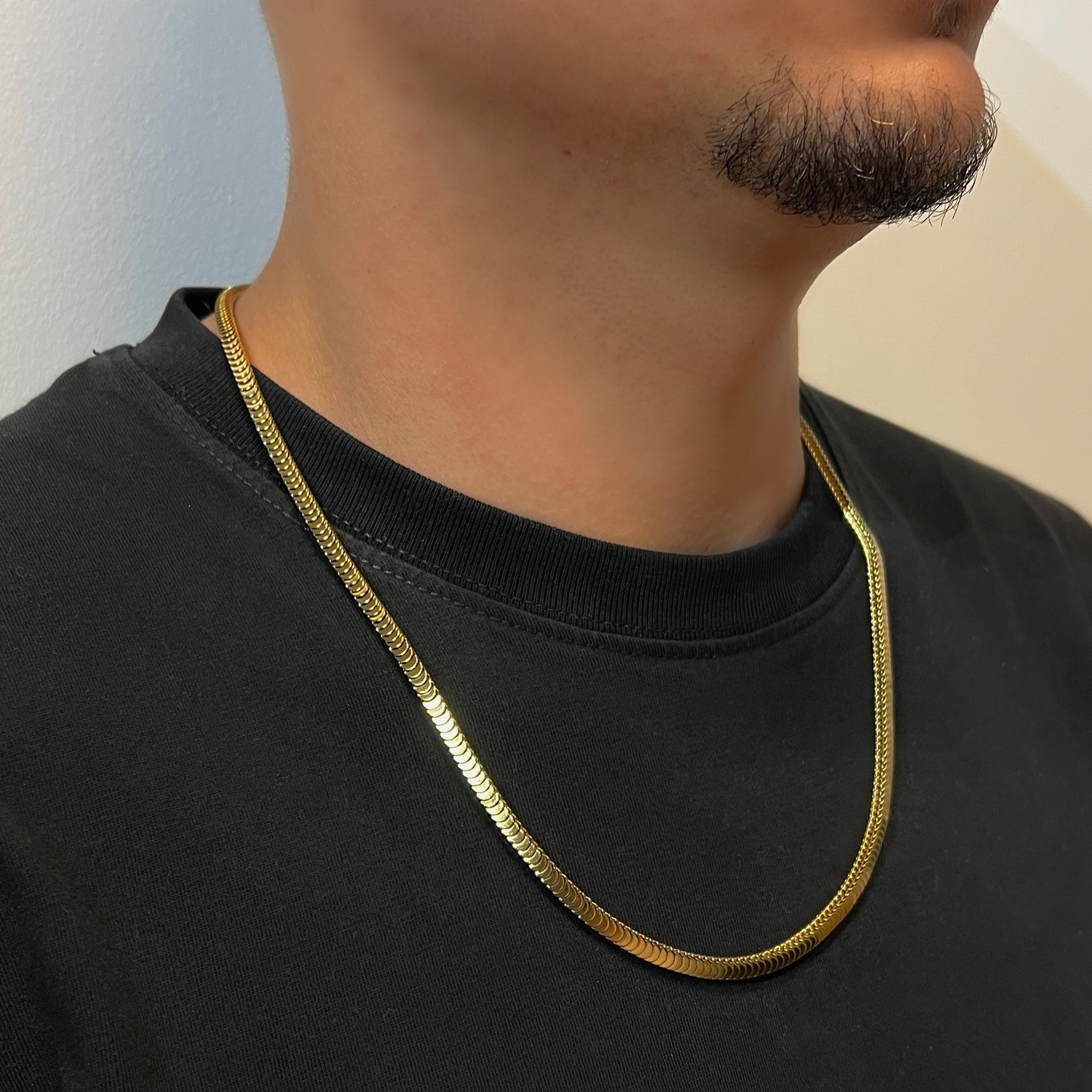 Colier Snake X Gold Inox