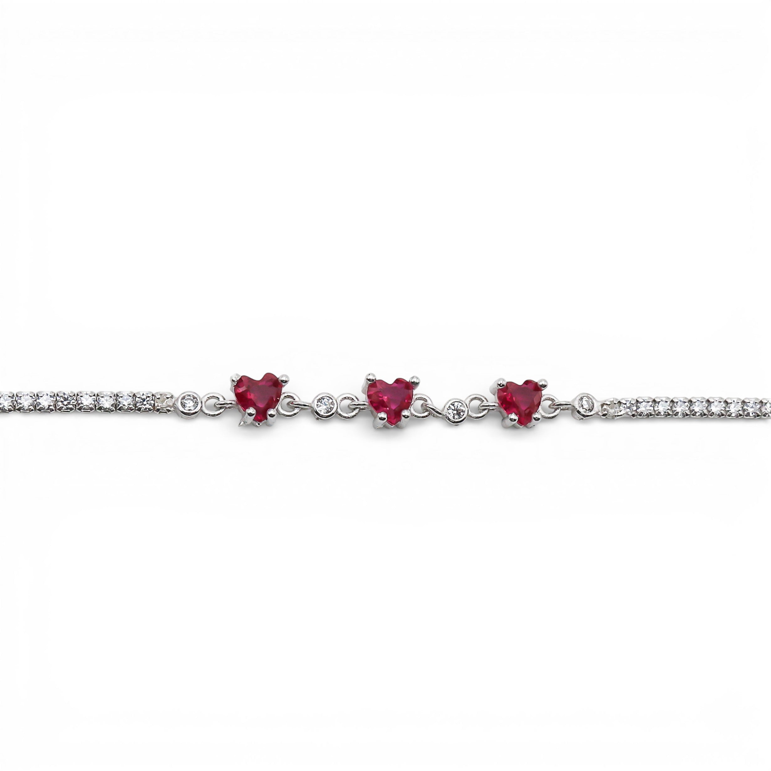 Bratara Tennis In Love Rose Argint