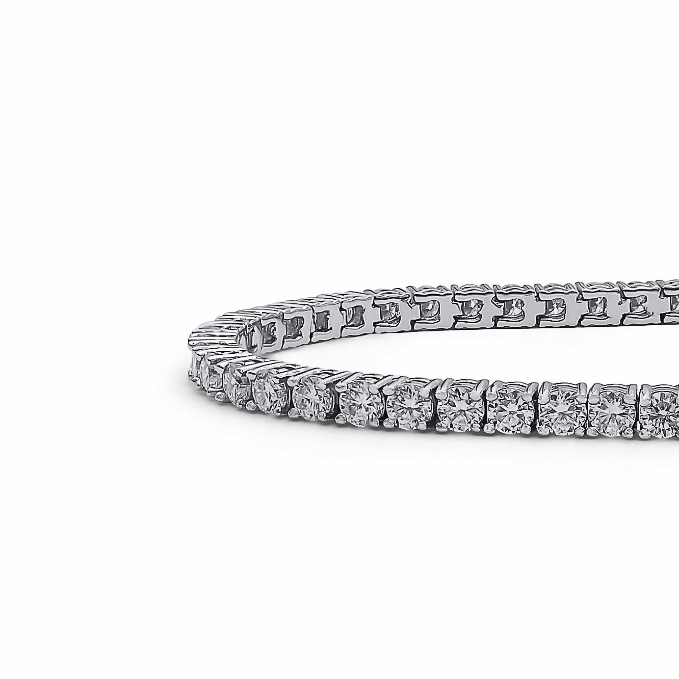 Brățara Tennis 2.5mm Moissanite Argint