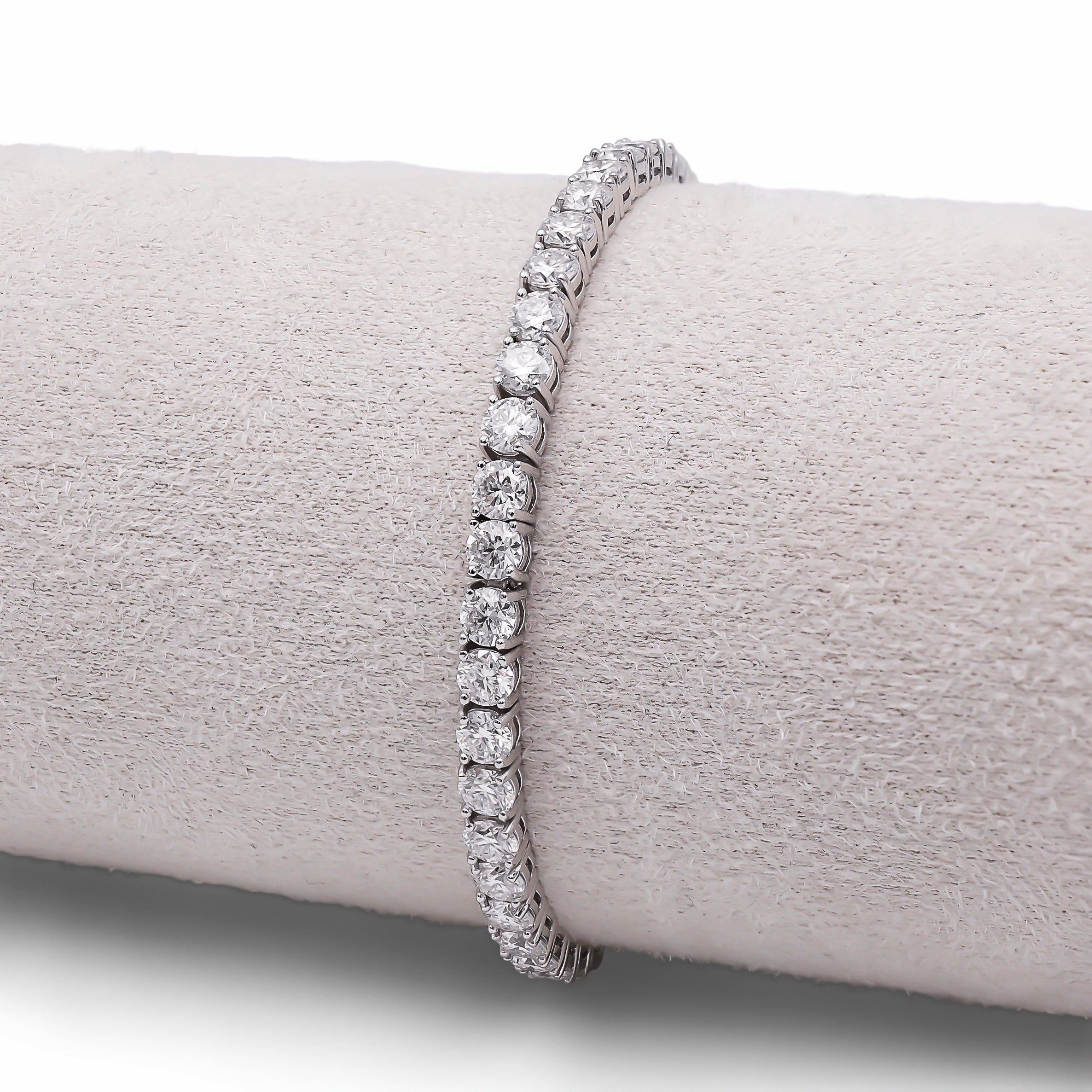Brățara Tennis 3.5mm Moissanite Argint