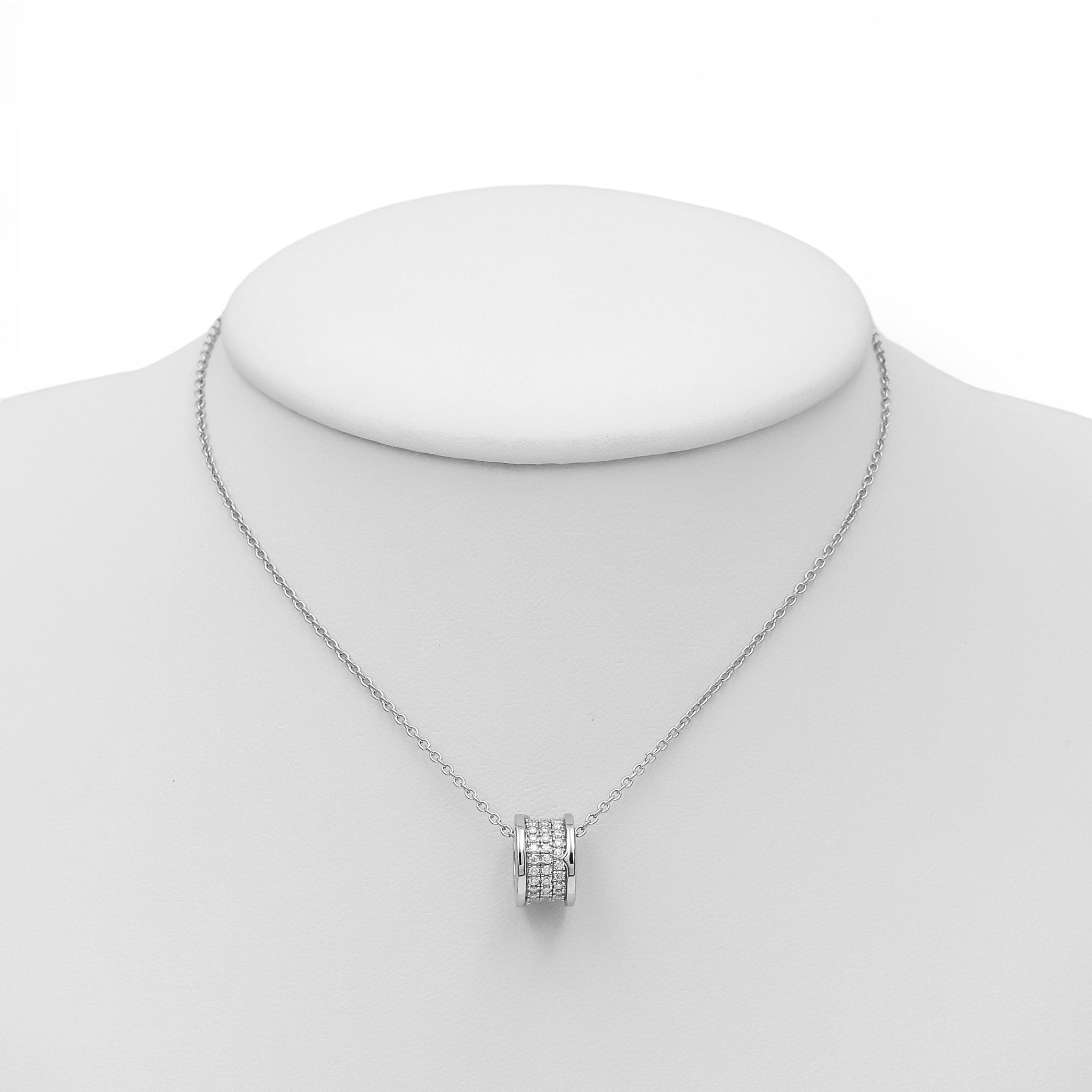 Colier Moissanite Ring Argint