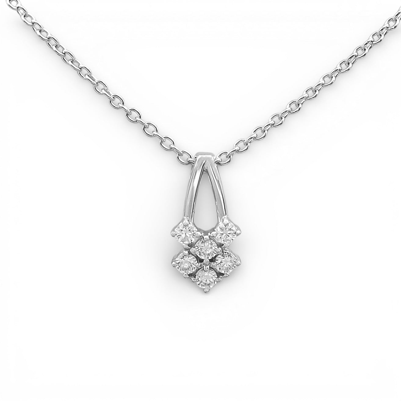 Colier Moissanite Argint