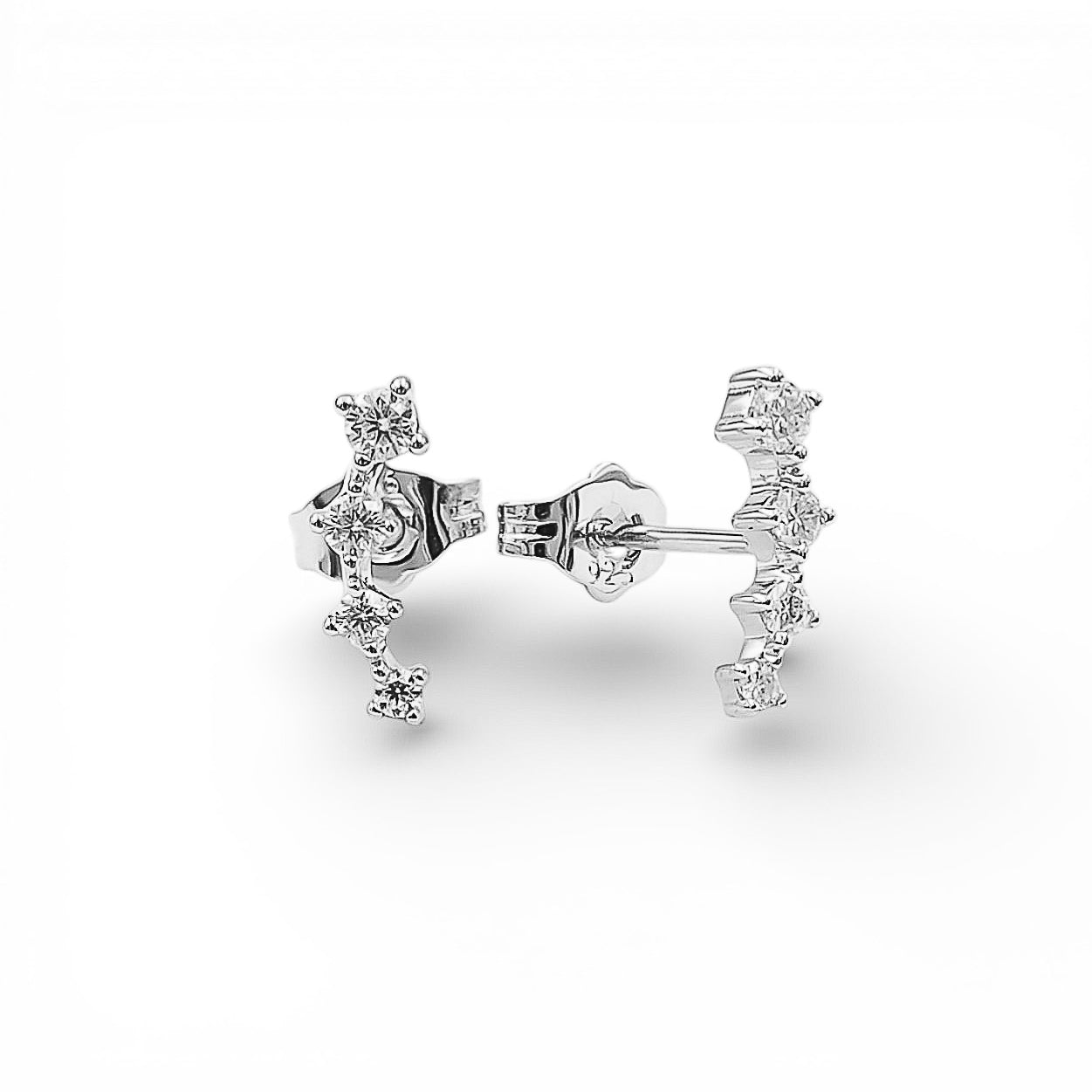 Cercei Moissanite Argint