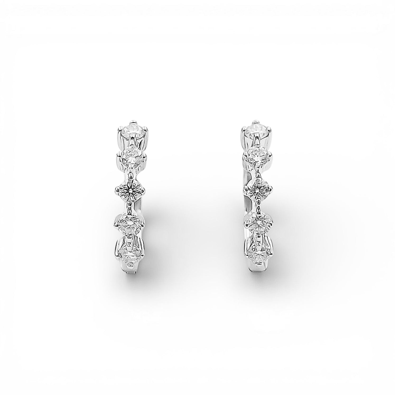 Cercei Moissanite Argint