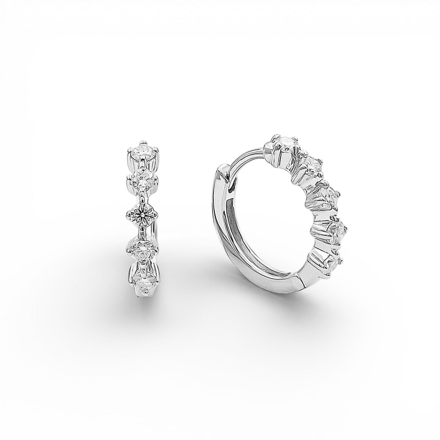 Cercei Moissanite Argint