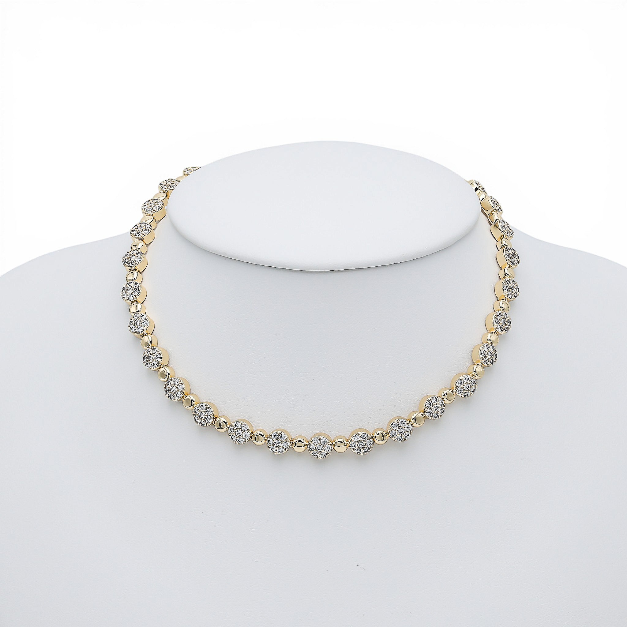 Colier Tennis Pills Maroc Gold Placat cu Aur