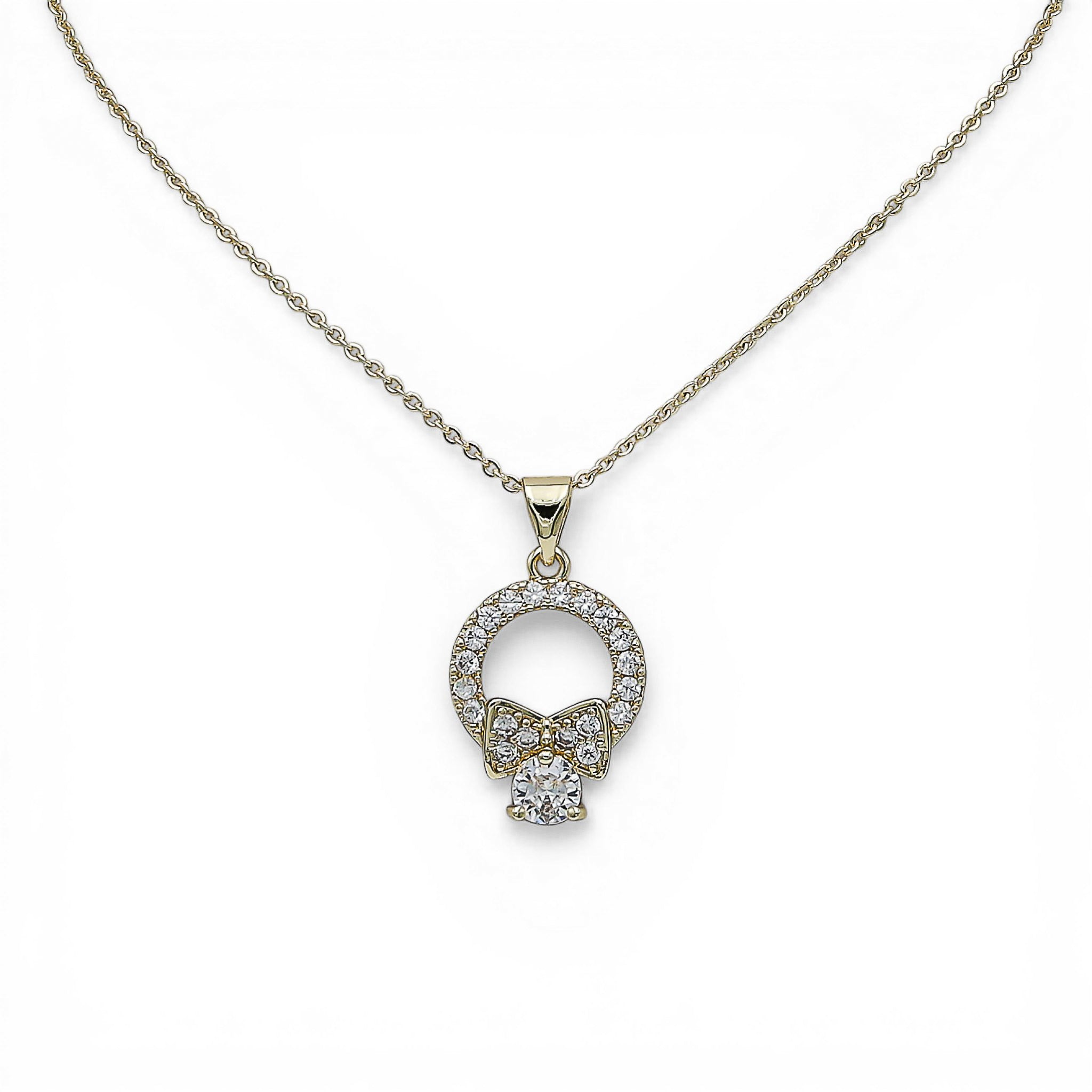 Colier Bow Placat cu Aur