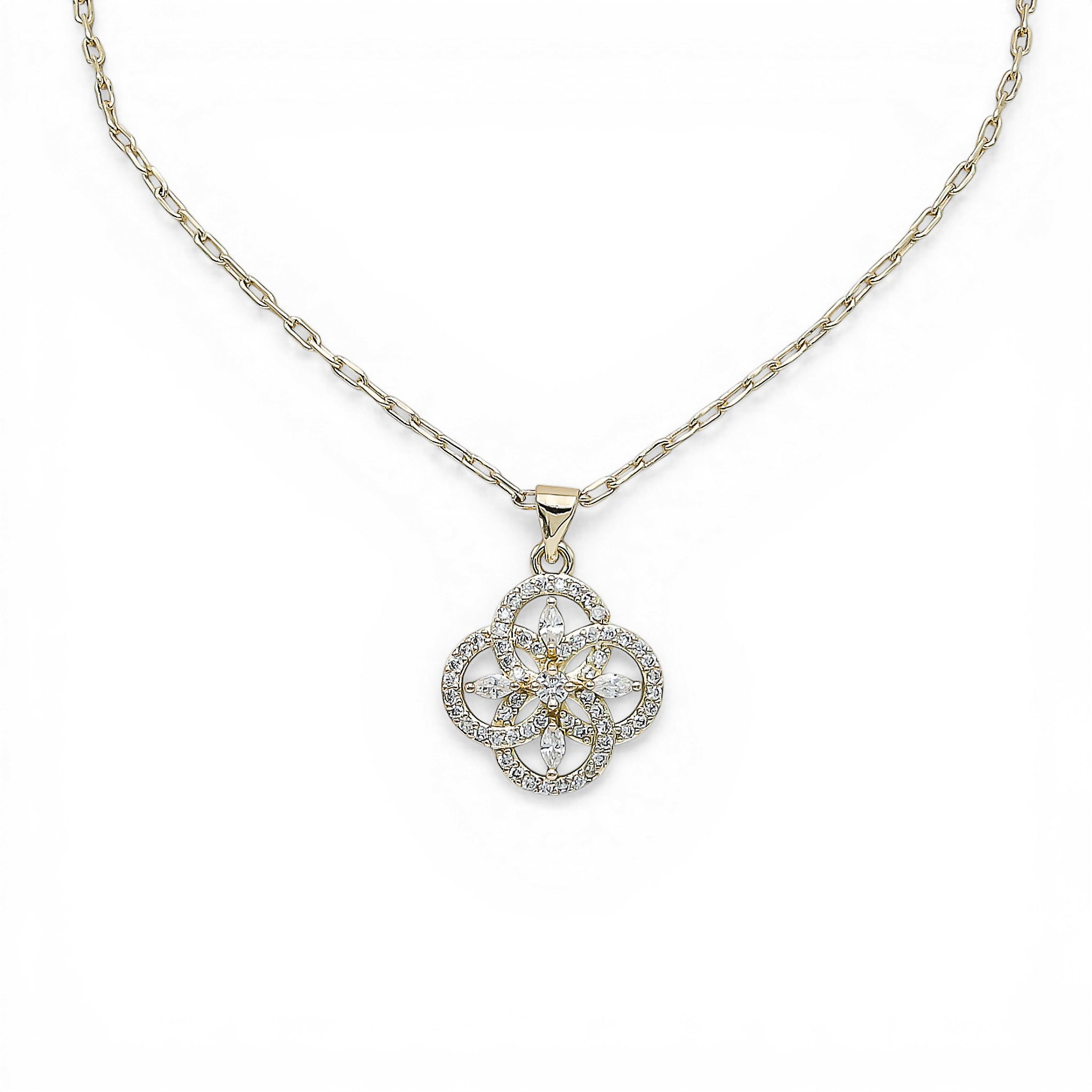 Colier Trefle Placat cu Aur