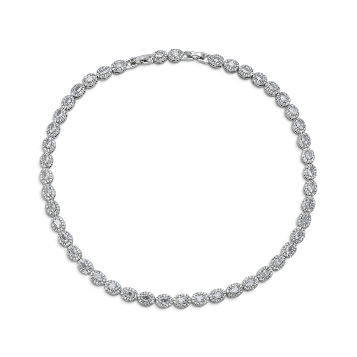 Colier Silver Cristal Royal+Cercei cadou