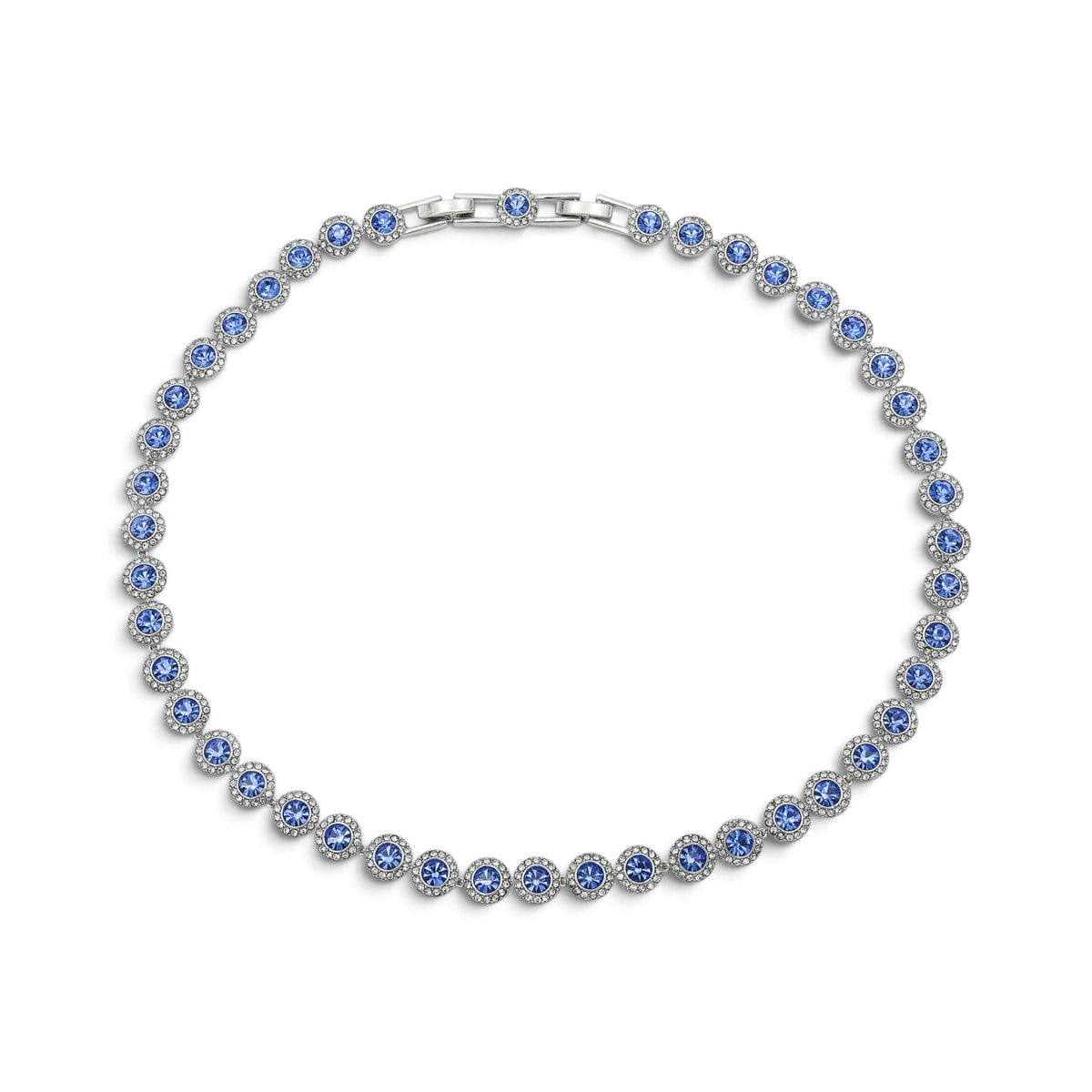 Colier Angel Silver Blue+Cercei cadou
