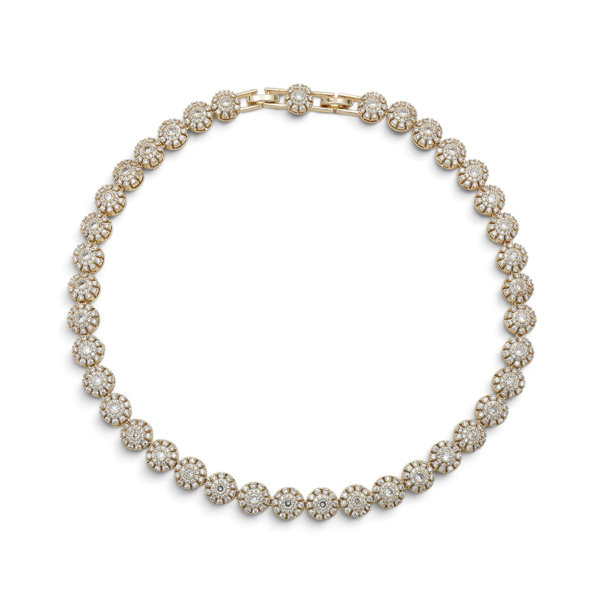 Colier Gold Ice Stones+Cercei cadou