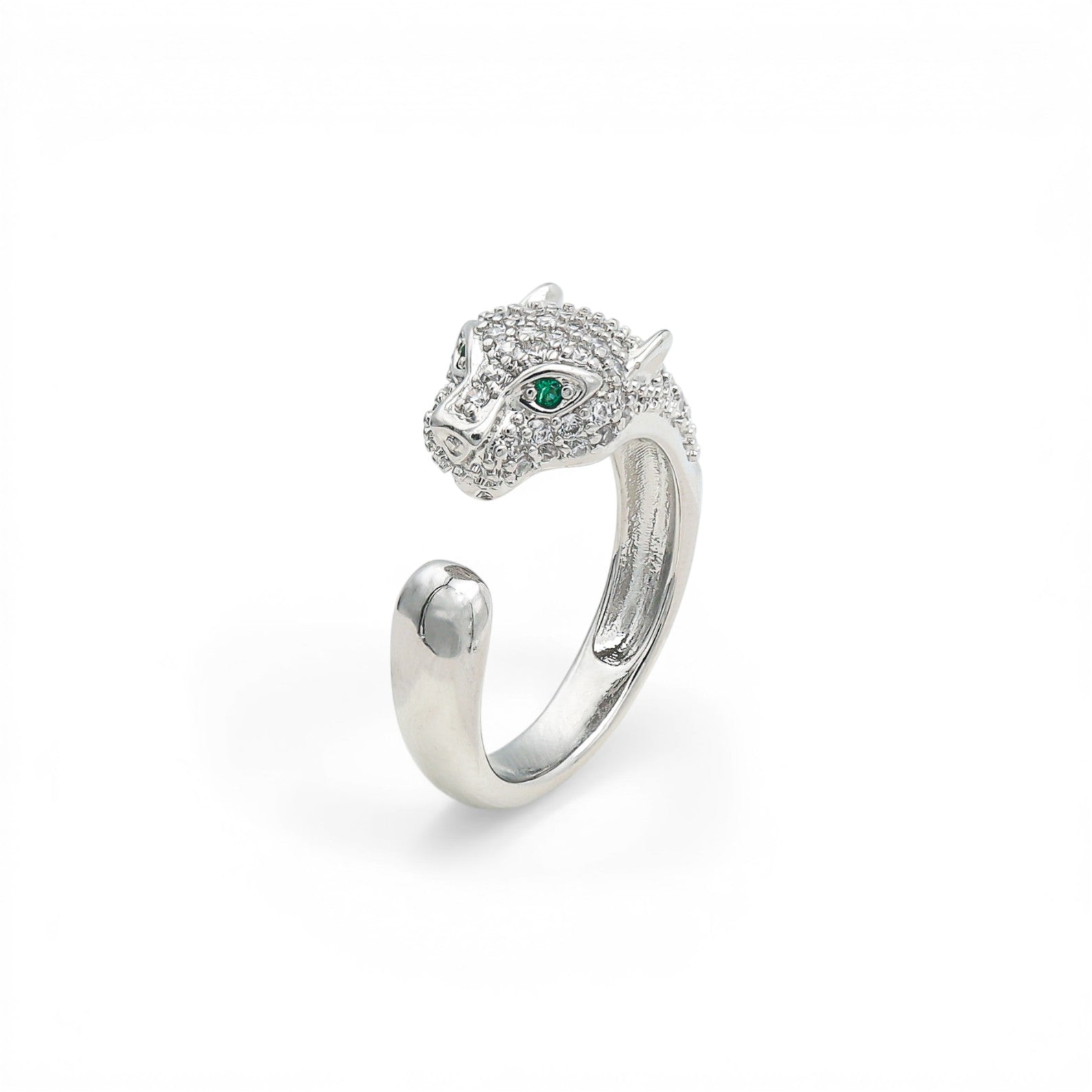 Inel Reglabil Pantera X Placat cu Aur