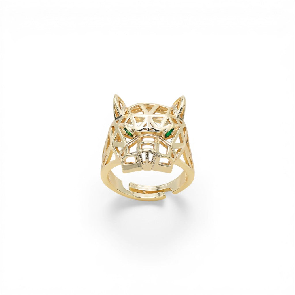 Inel Reglabil Placat cu Aur