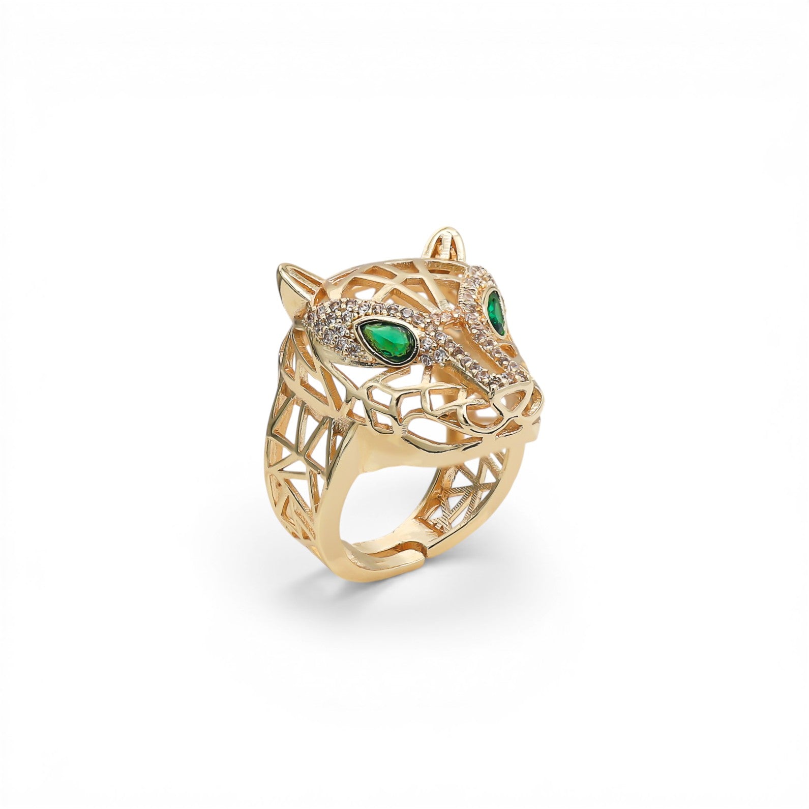 Inel Reglabil Placat cu Aur