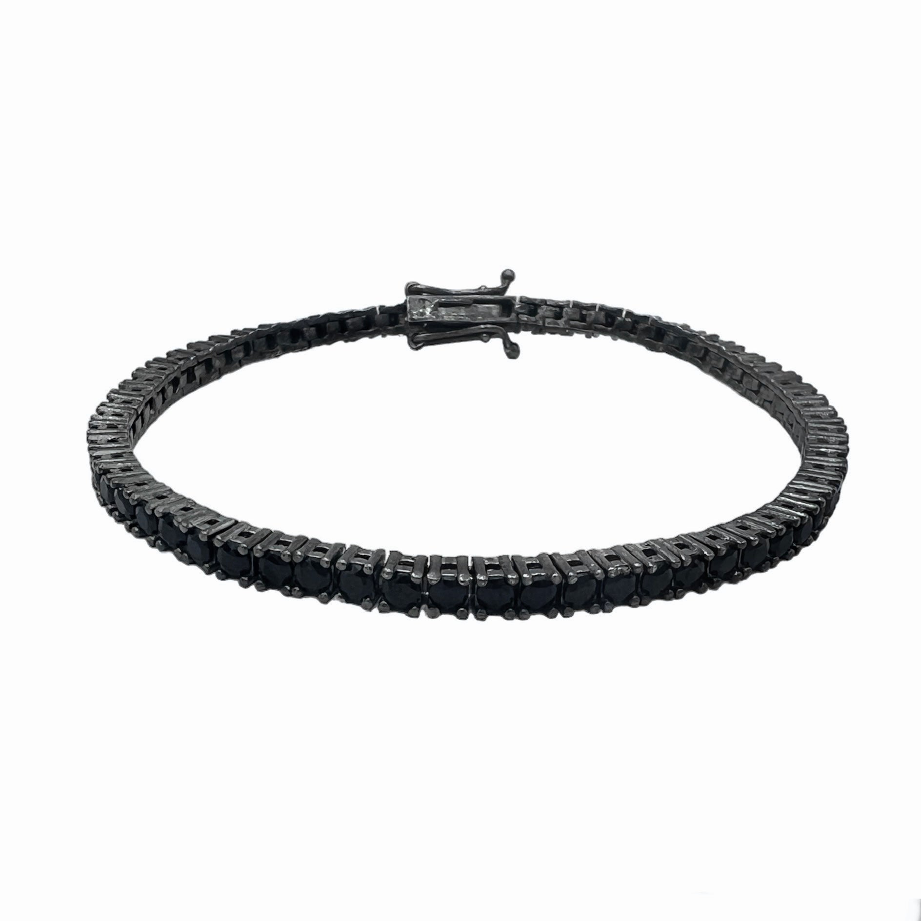 Brățară Tennis 3mm All Black Argint