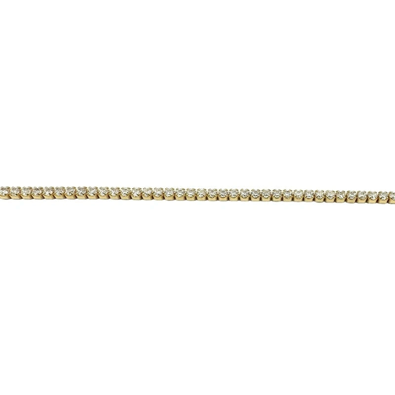 Colier Tennis 2mm Argint Placat cu AUR 24k