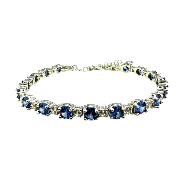 Brățară Tennis cu Tanzanit Argint