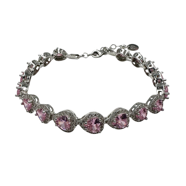 Brățară Tennis Heartless Rose Argint