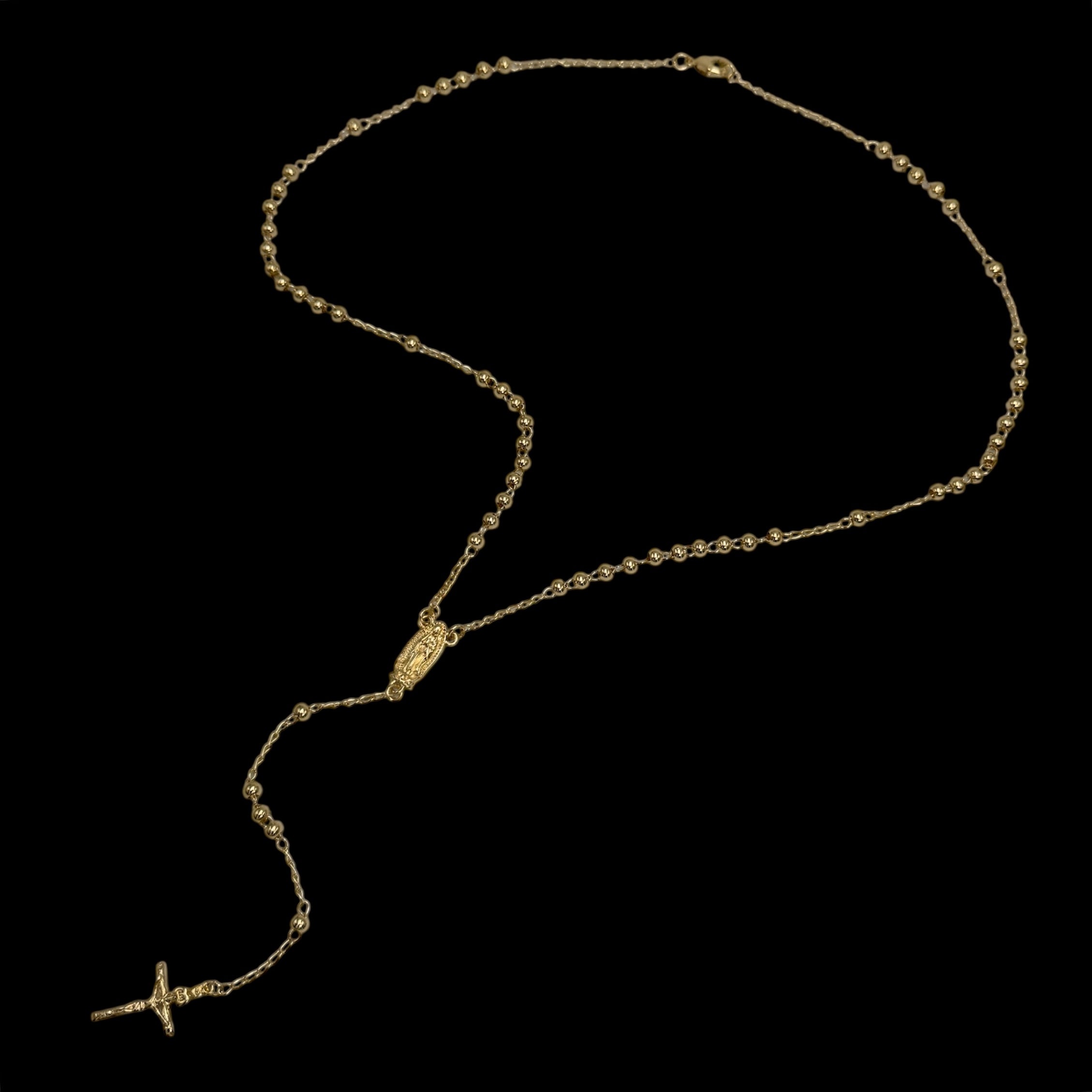 Colier Rozariu God 2 Placat cu Aur