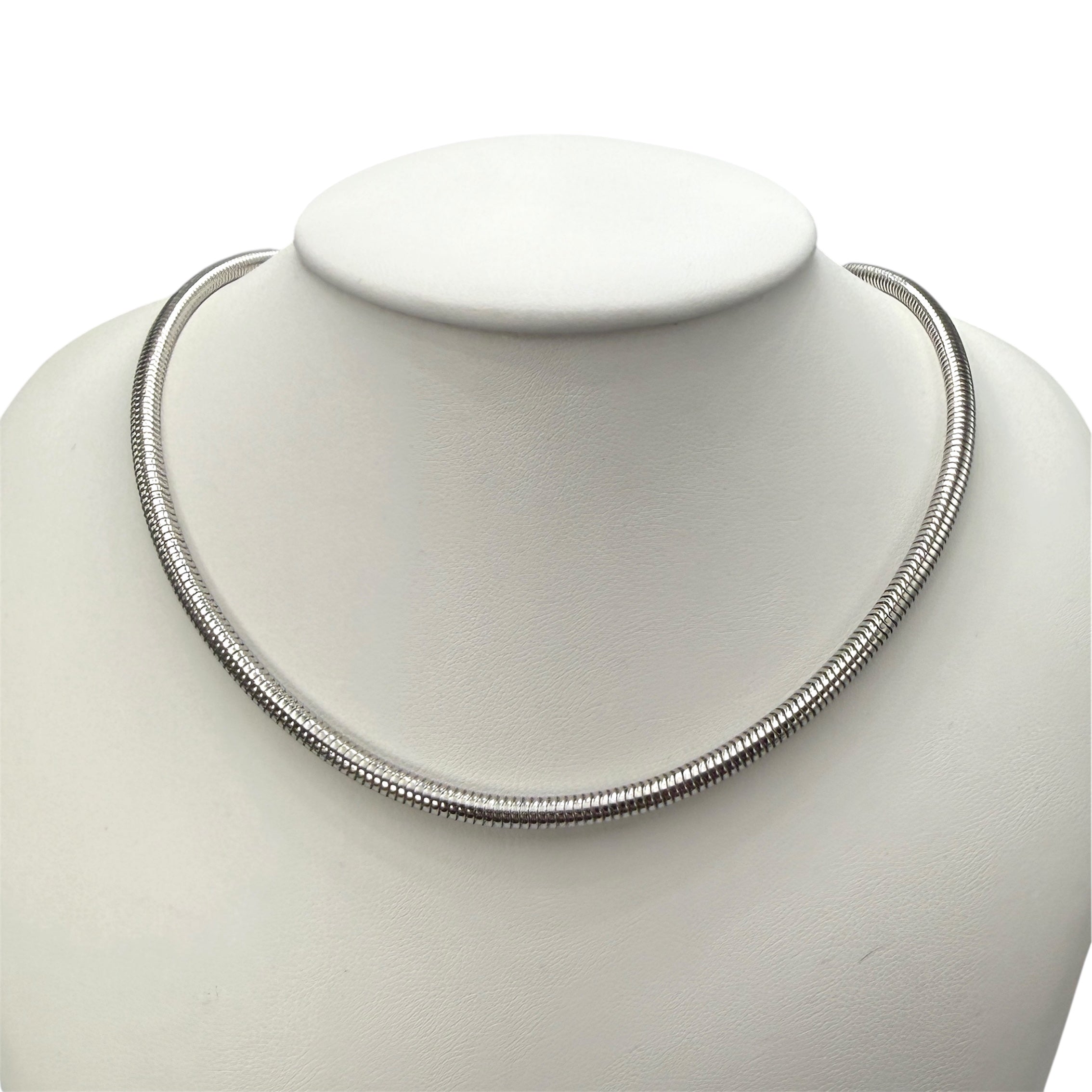 Colier Snake Round Silver Inox