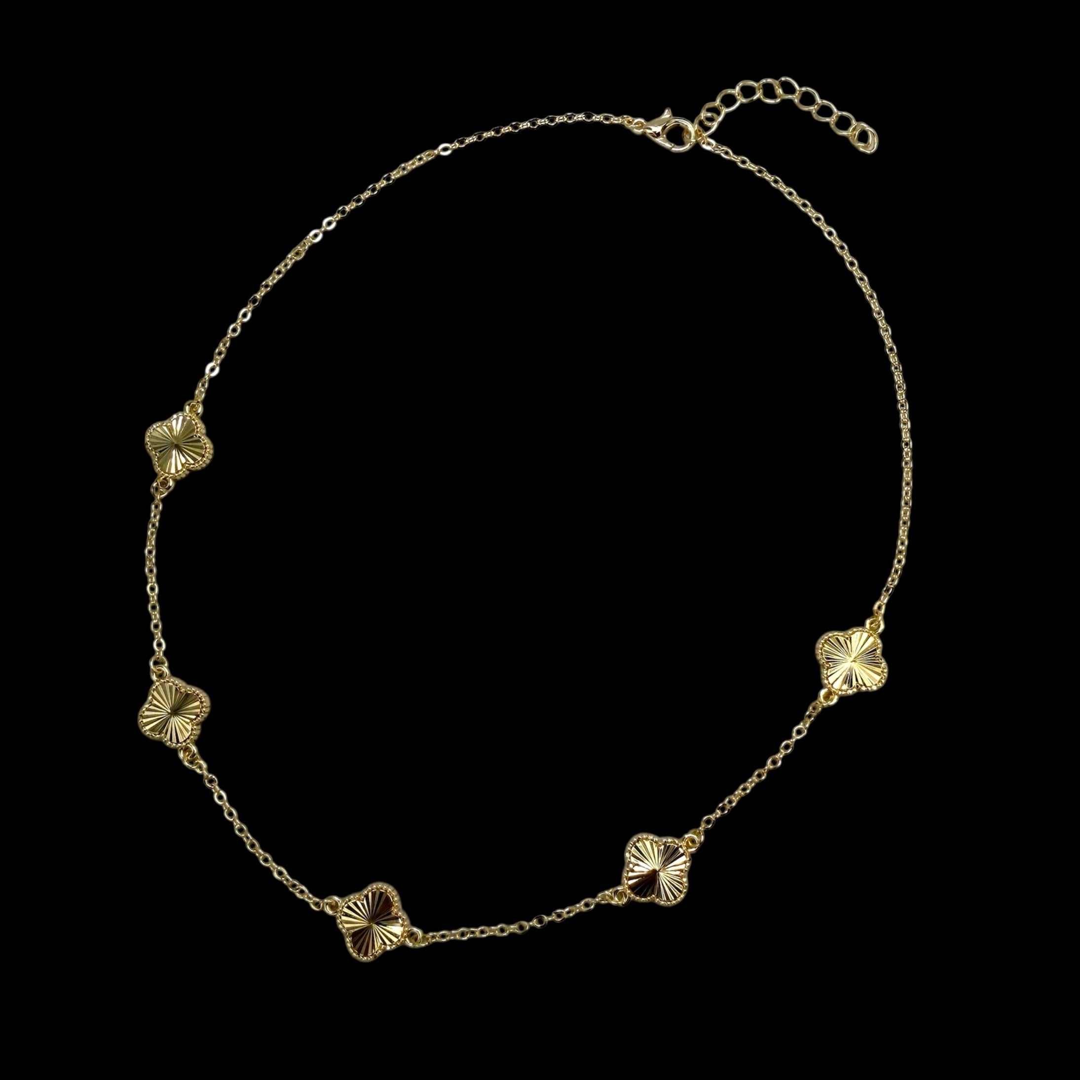 Colier Trifoi Placat cu Aur