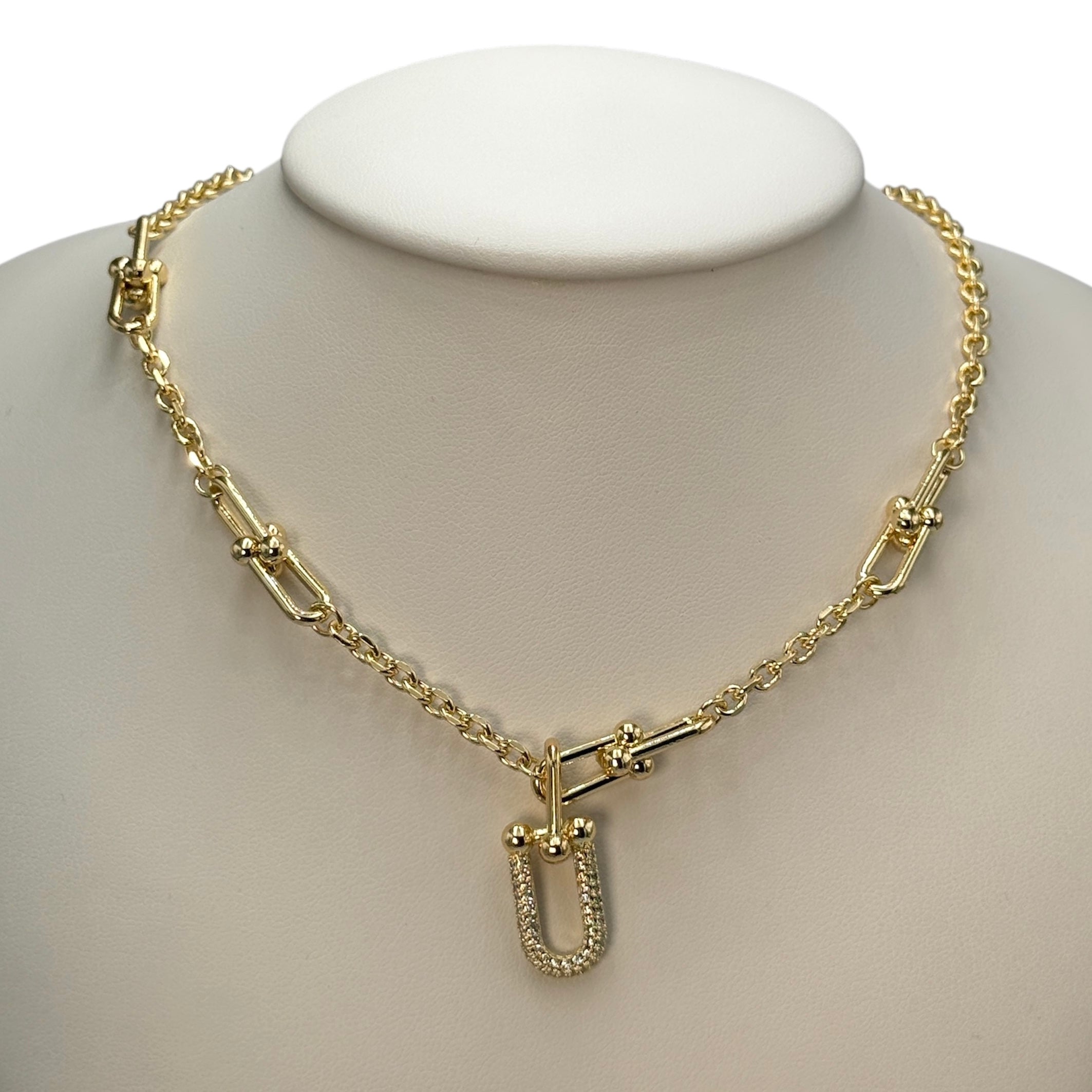 Colier Stephany Down Placat cu Aur