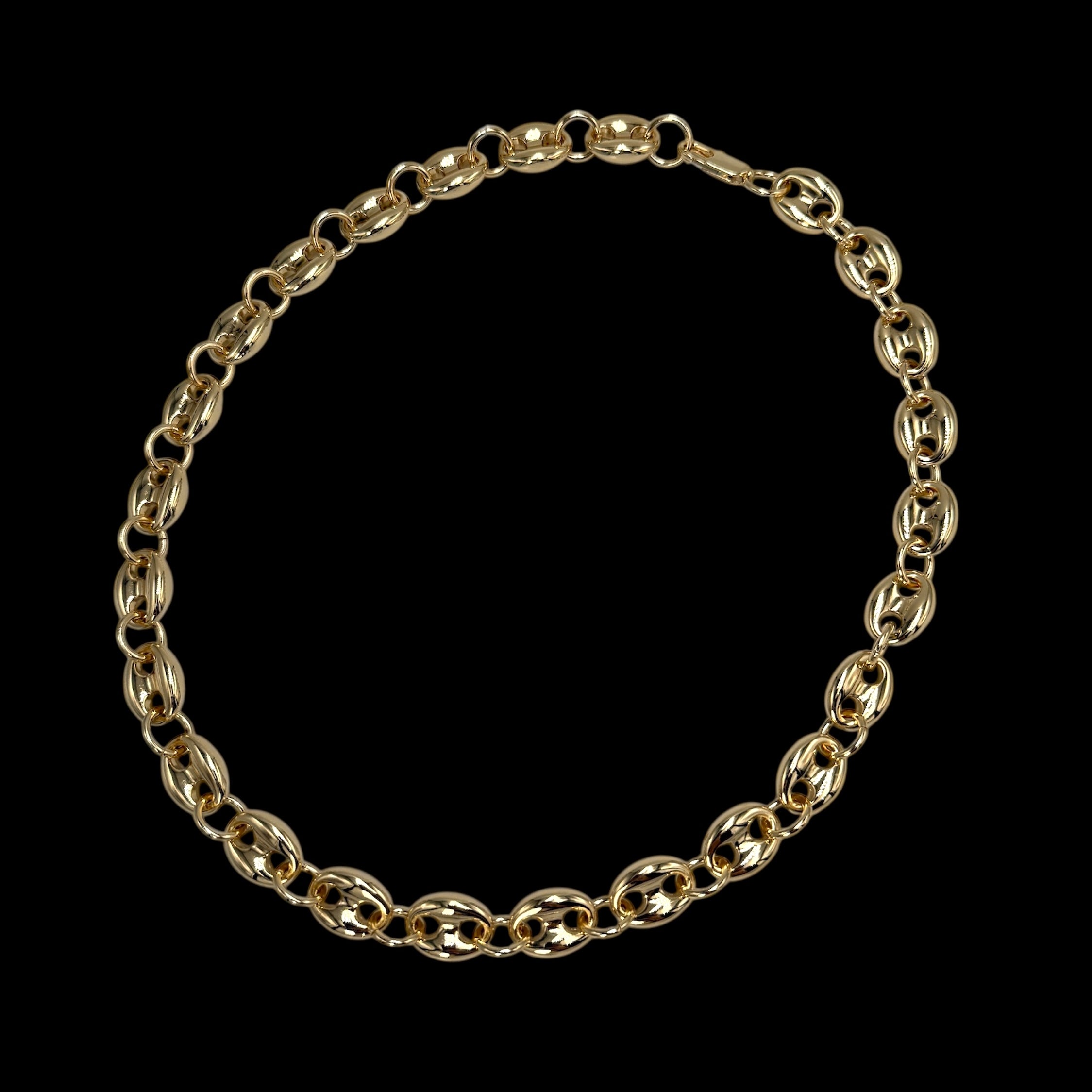 Colier Excentric Placat cu Aur