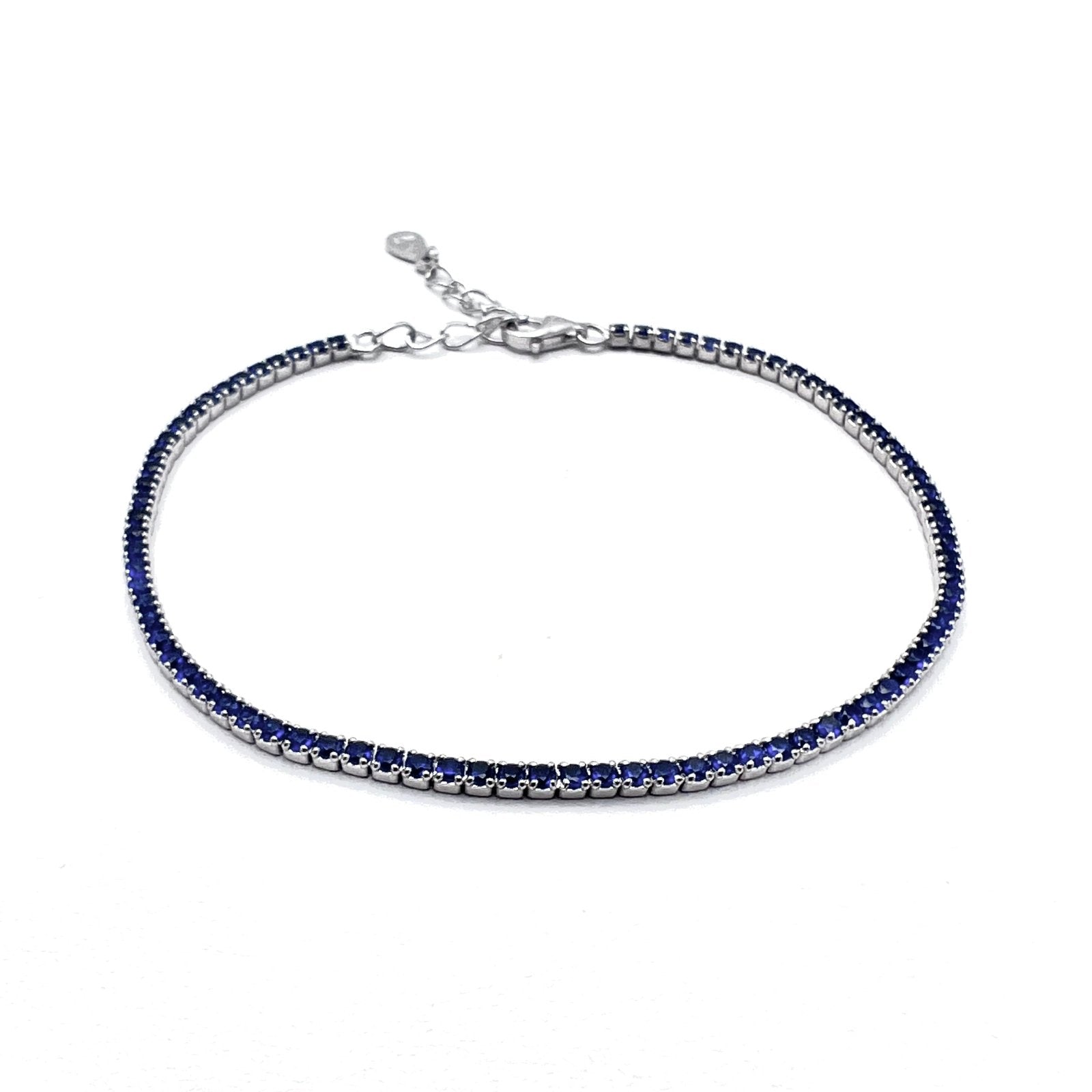 Brățară Tennis Blue 1.5mm Argint